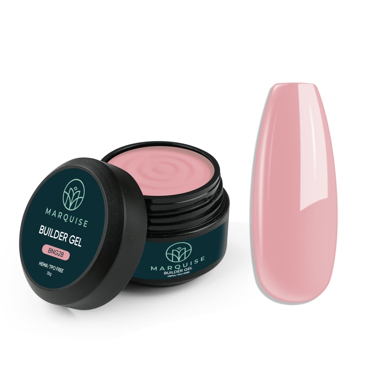 Gel UV Constructie Unghii HEMA/TPO FREE, Marquise, BNG28, 30 g - poza 1