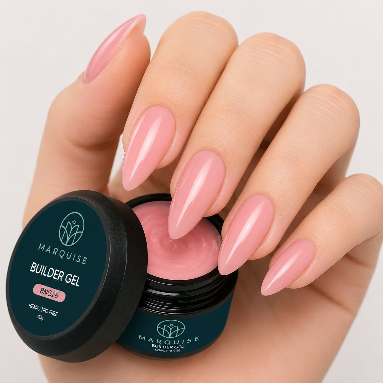 Gel UV Constructie Unghii HEMA/TPO FREE, Marquise, BNG28, 30 g - poza 2
