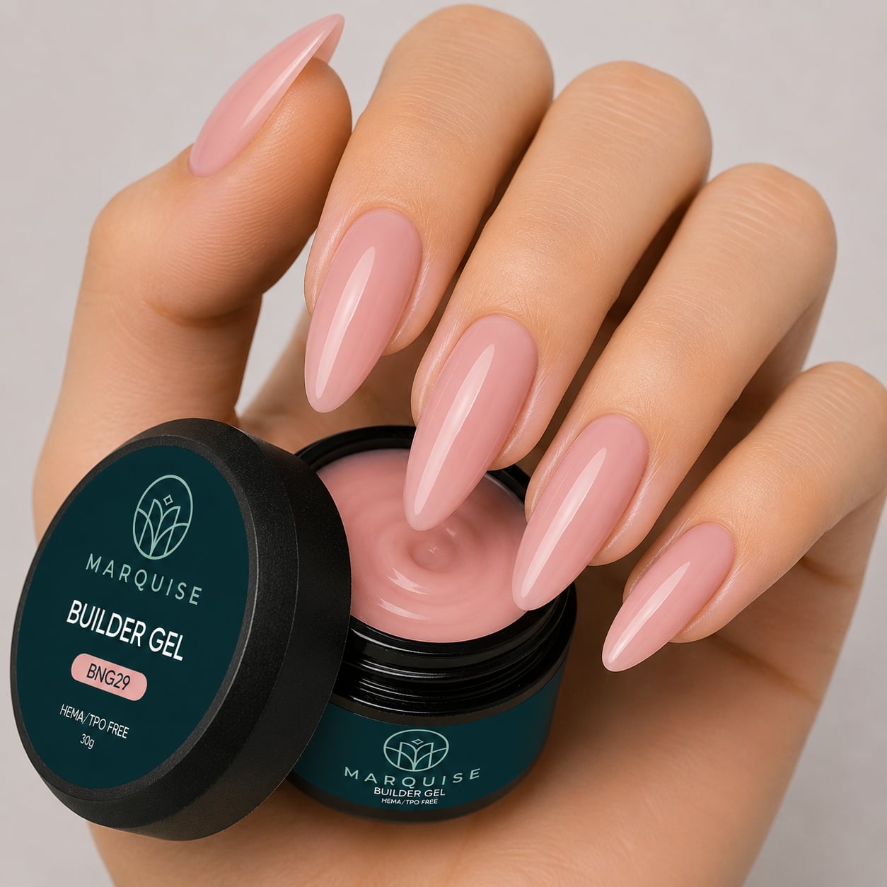 Gel UV Constructie Unghii HEMA/TPO FREE, Marquise, BNG29, 30 g - poza 2