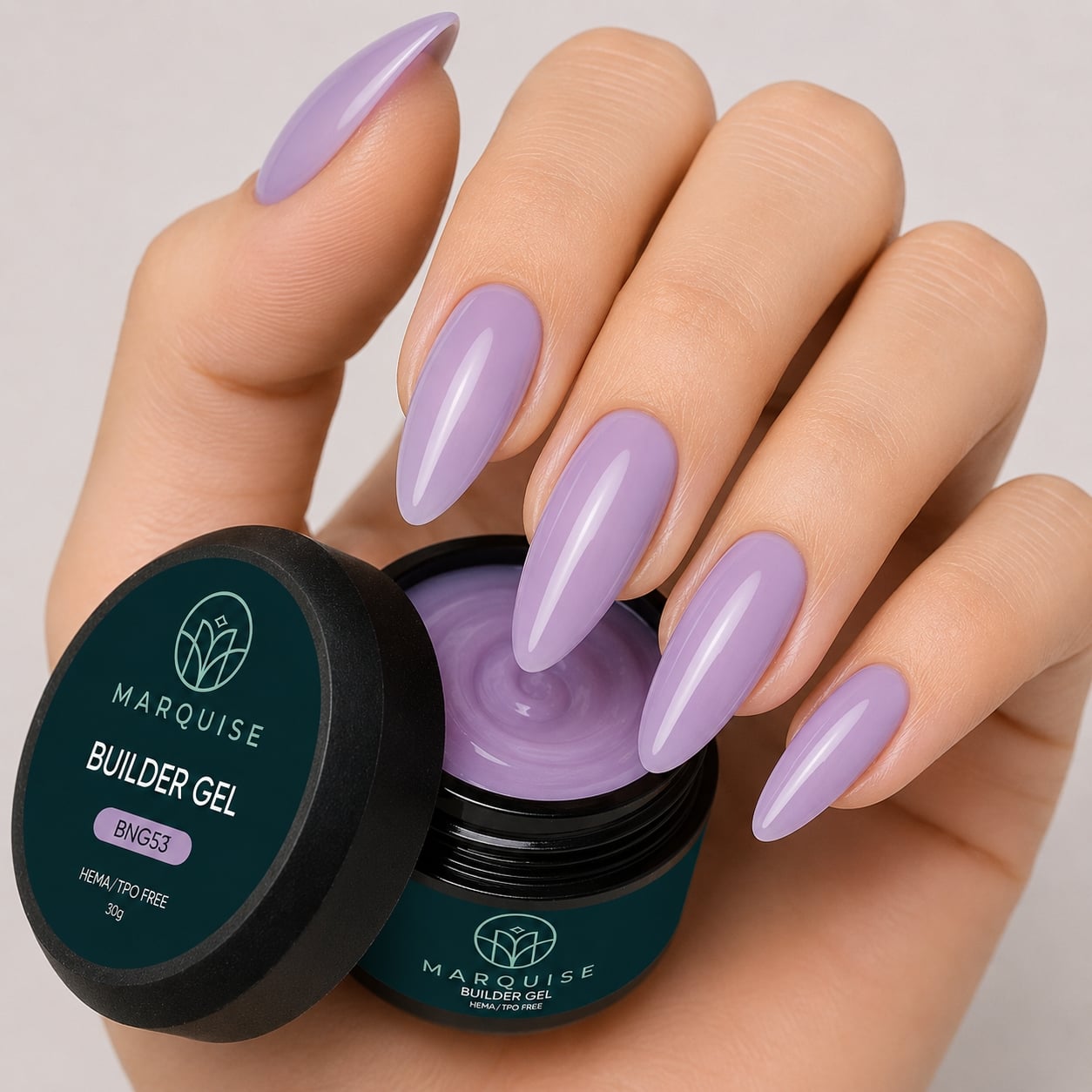 Gel UV Constructie Unghii HEMA/TPO FREE, Marquise, BNG53, 30 g - poza 2