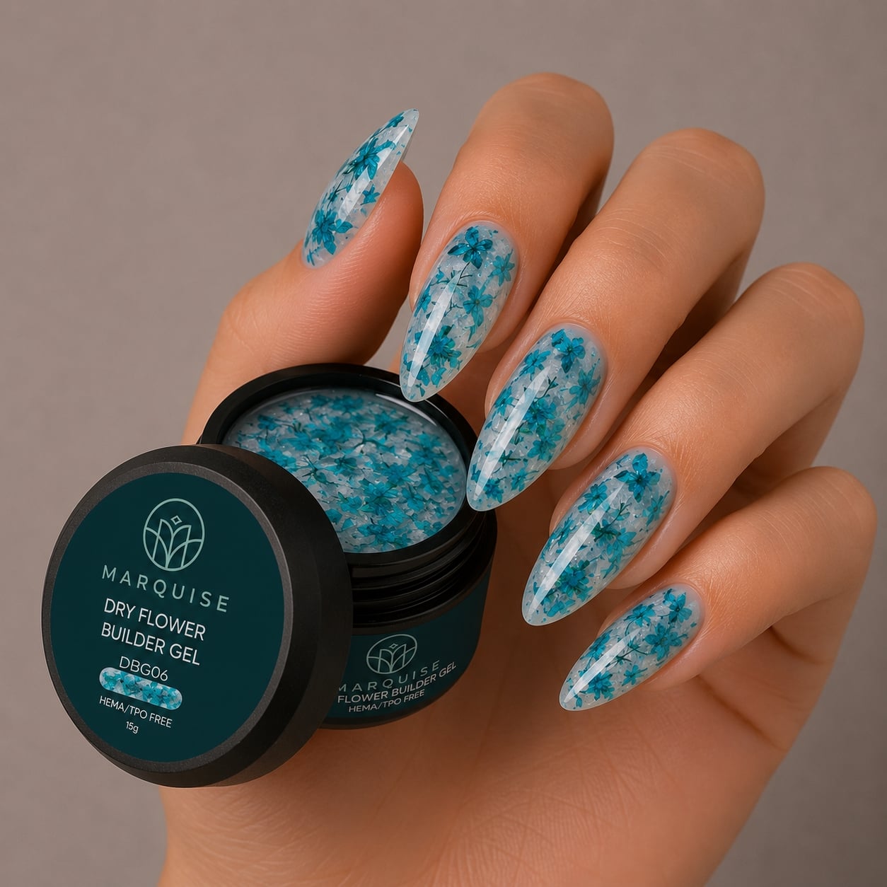 Gel UV Constructie Unghii HEMA/TPO FREE, Marquise, Dry Flower DBG06, 15 g - poza 2