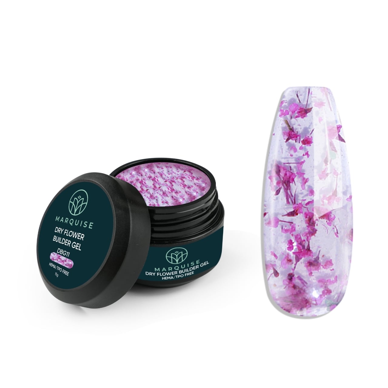 Gel UV Constructie Unghii HEMA/TPO FREE, Marquise, Dry Flower DBG11, 15 g