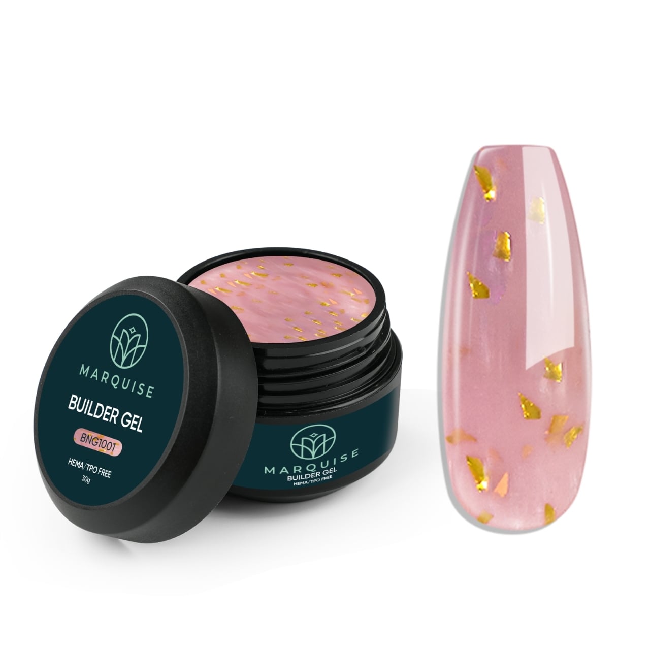 Gel UV Constructie Unghii HEMA/TPO FREE, Marquise, Radiance BNG1001, 30 g - poza 1