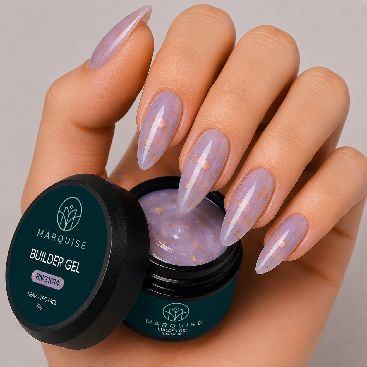 Gel UV Constructie Unghii HEMA/TPO FREE, Marquise, Radiance BNG1014, 30 g - poza 2