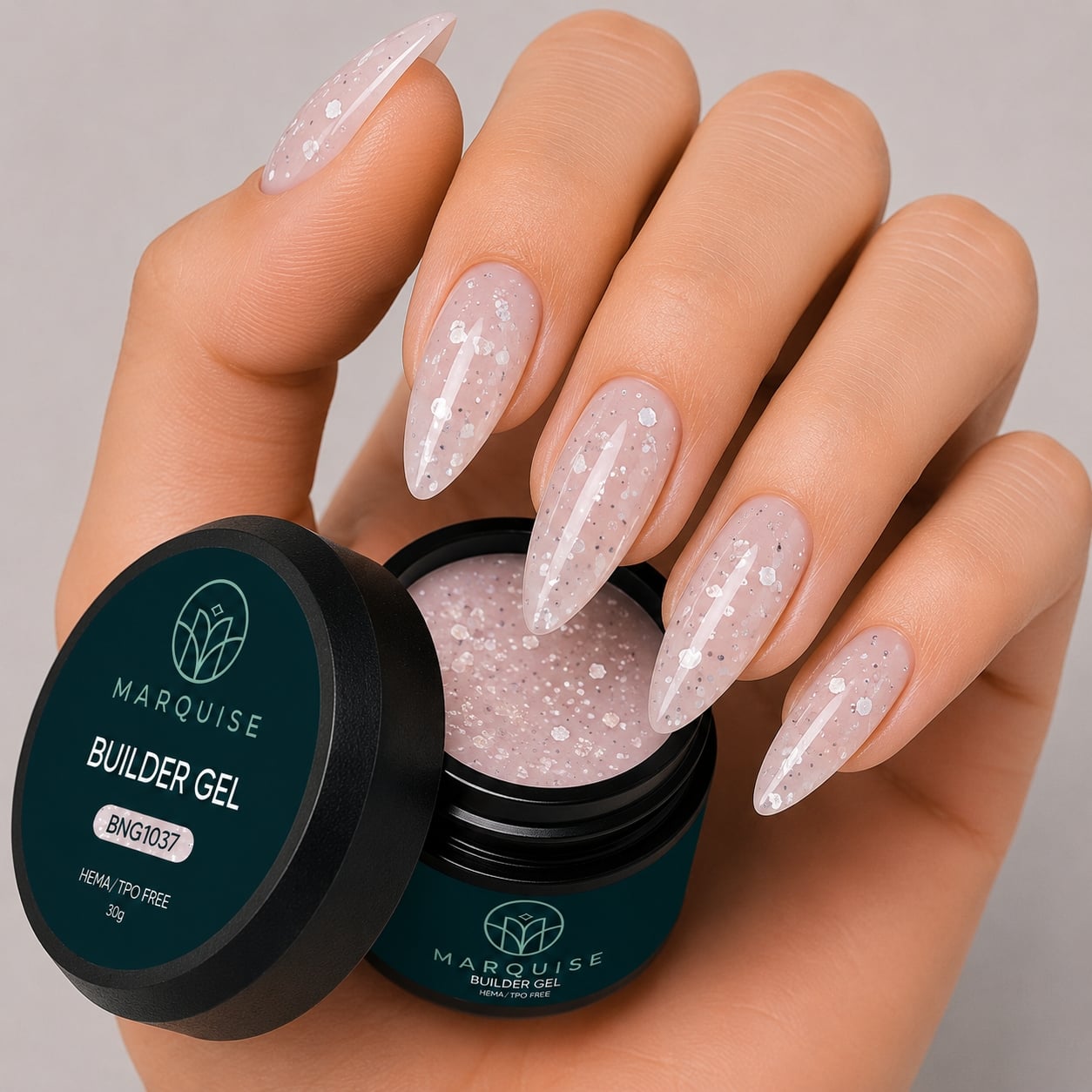 Gel UV Constructie Unghii HEMA/TPO FREE, Marquise, Radiance BNG1037, 30 g - poza 2
