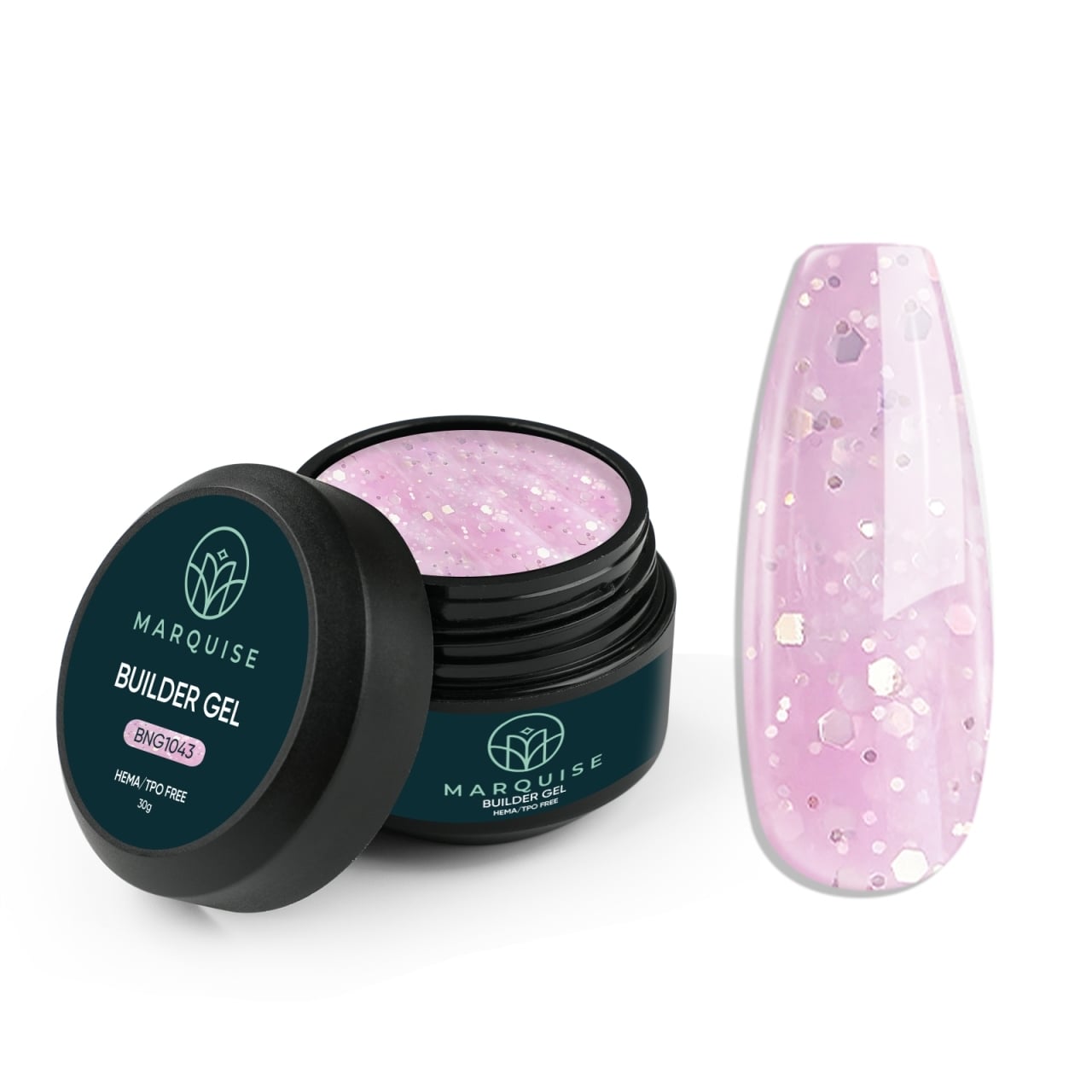 Gel UV Constructie Unghii HEMA/TPO FREE, Marquise, Radiance BNG1043, 30 g - poza 1
