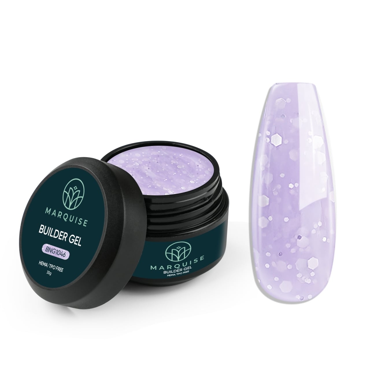 Gel UV Constructie Unghii HEMA/TPO FREE, Marquise, Radiance BNG1046, 30 g - poza 1