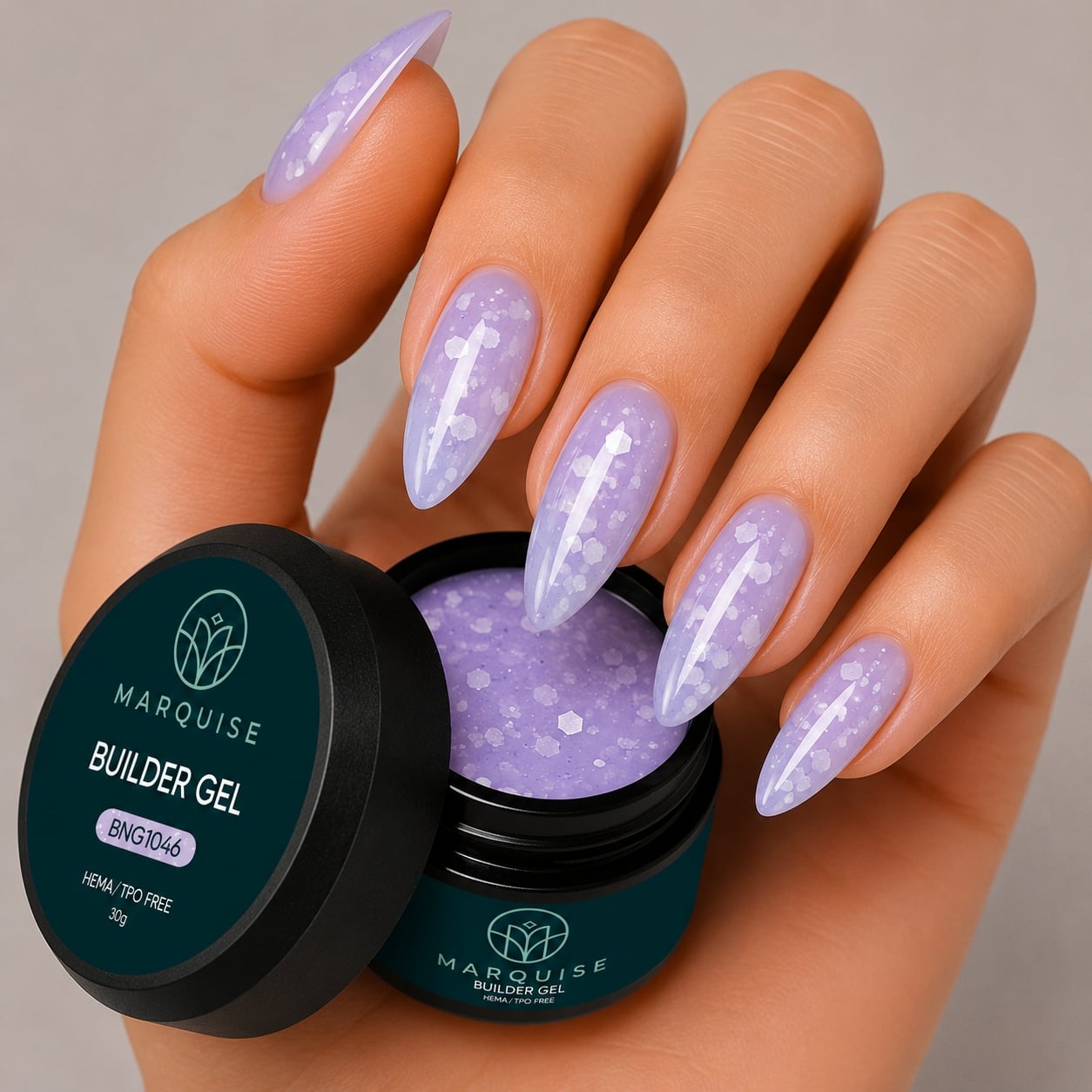 Gel UV Constructie Unghii HEMA/TPO FREE, Marquise, Radiance BNG1046, 30 g - poza 2