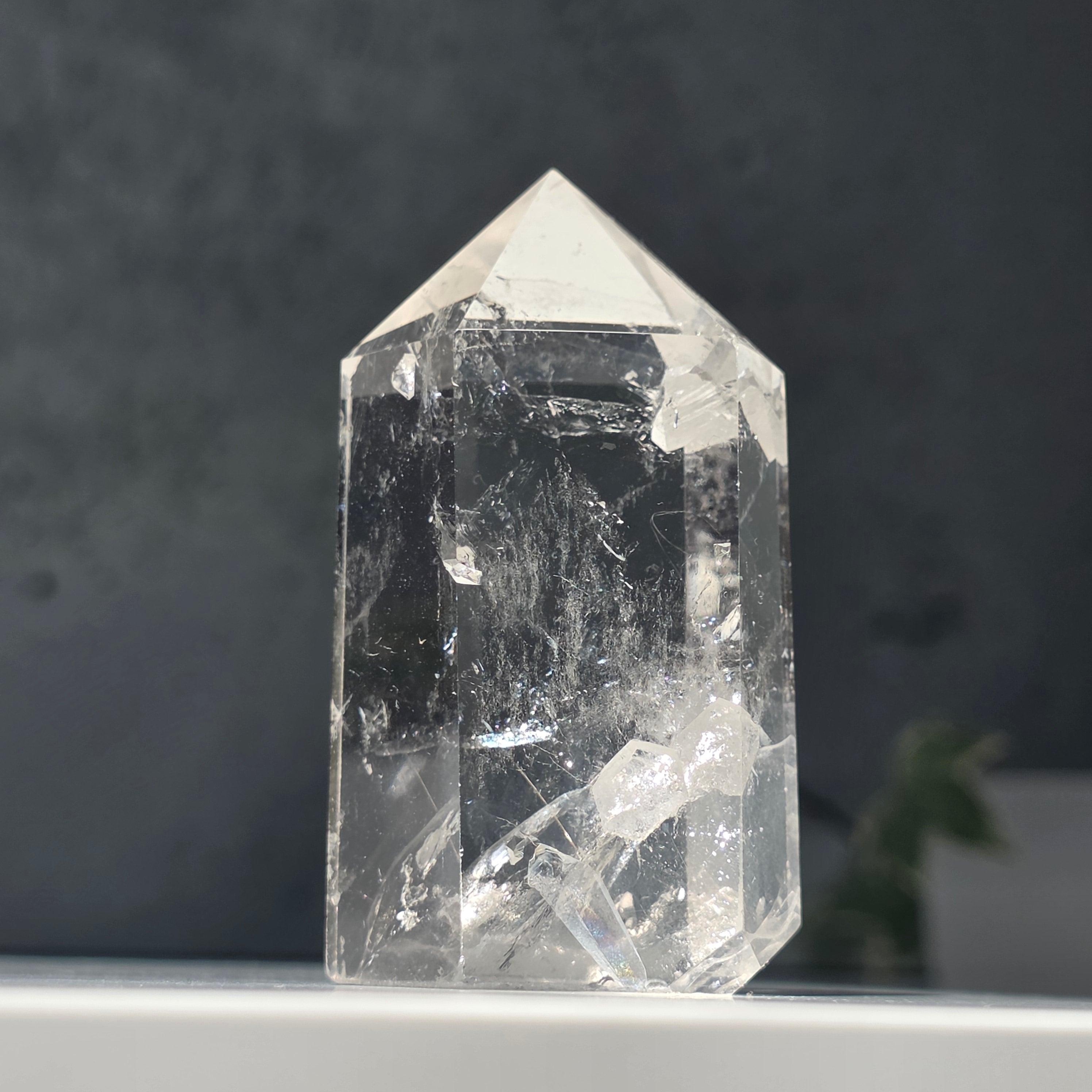 Generator/ varf cuart de stanca cristal incolor | ICY 93