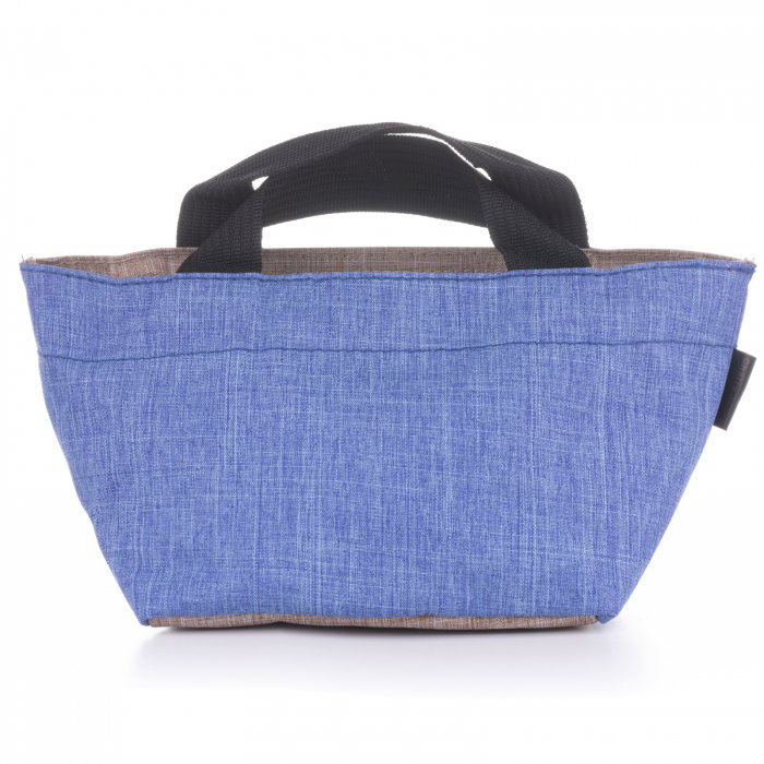 Gentuta cosmetice din material textil panzat, albastru