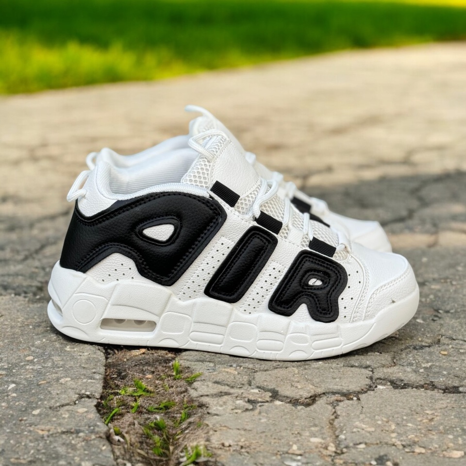 GHETE AIR UNISEX WHITE&BLACK ABAR2 (MĂRIME: 42)