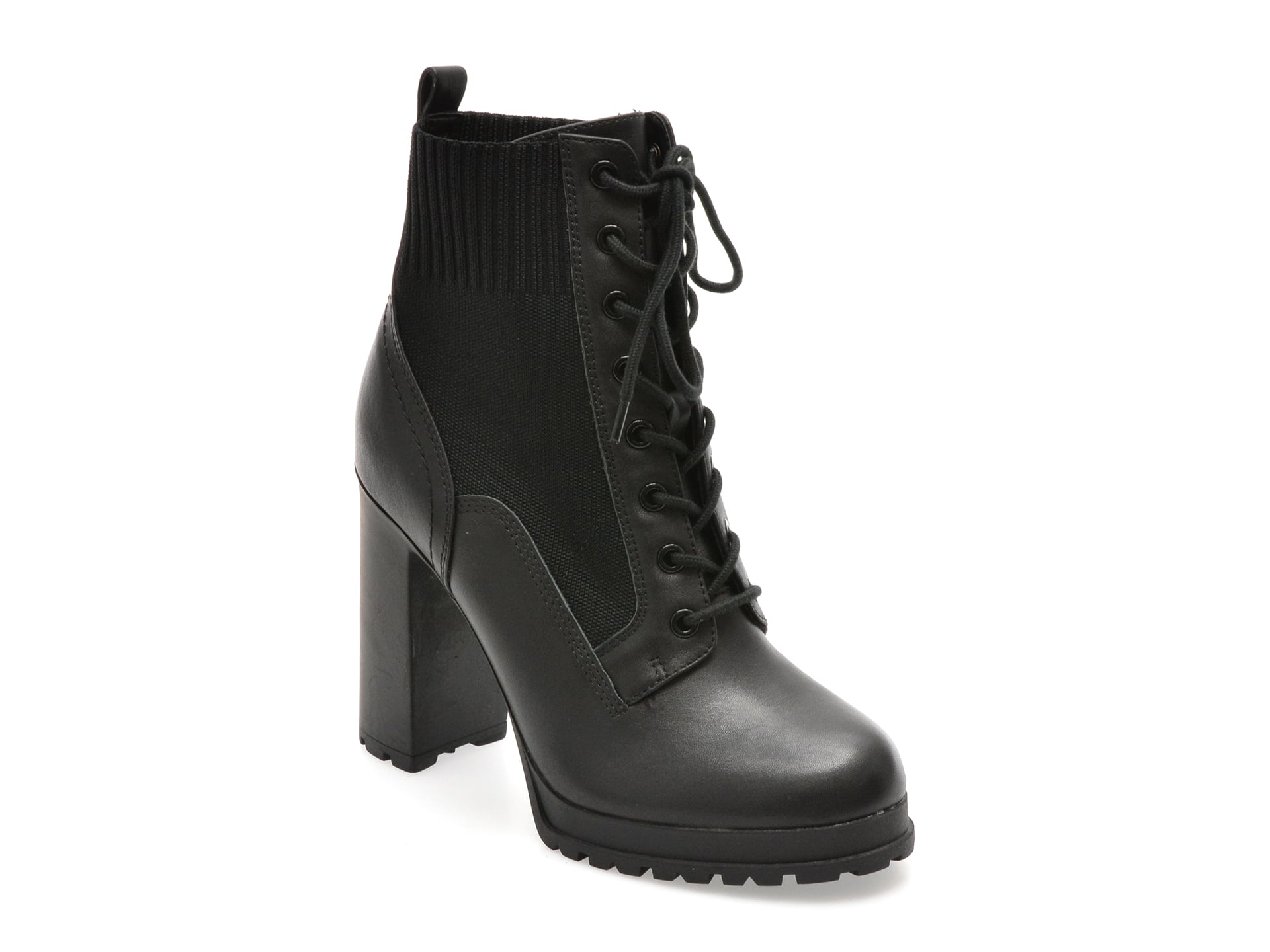 Ghete ALDO negre, REBELLIOUS 001, din piele naturala