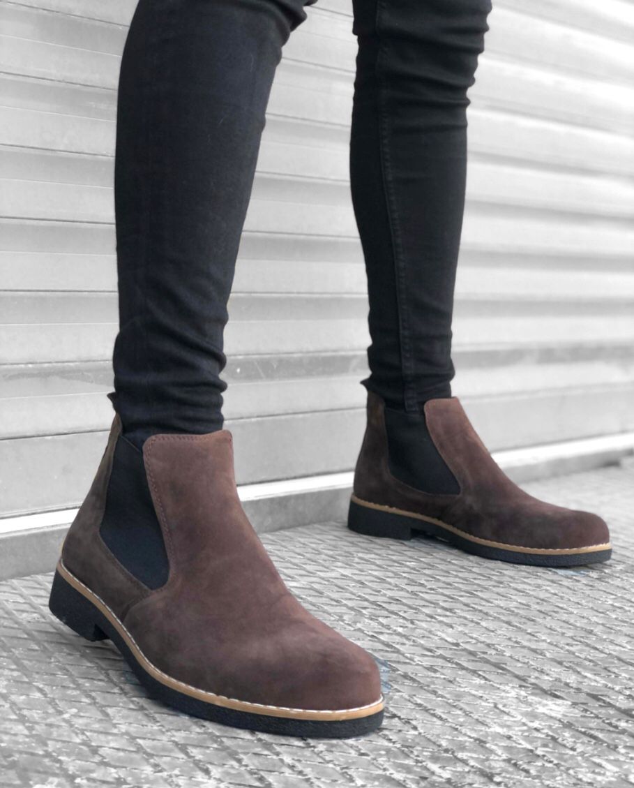 Ghete barbati piele intoarsa eco 12208 T58-1