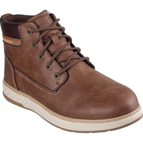 Ghete barbati Skechers Garlan - Deno 205235-BRN - poza 1