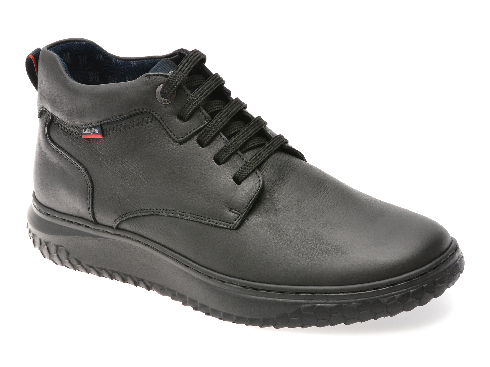 Ghete CALLAGHAN negre, 60803, din piele naturala