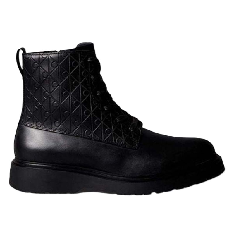 Ghete Calvin Klein COMBAT ESS LACE UP ZIP BOOT AOP - poza 1