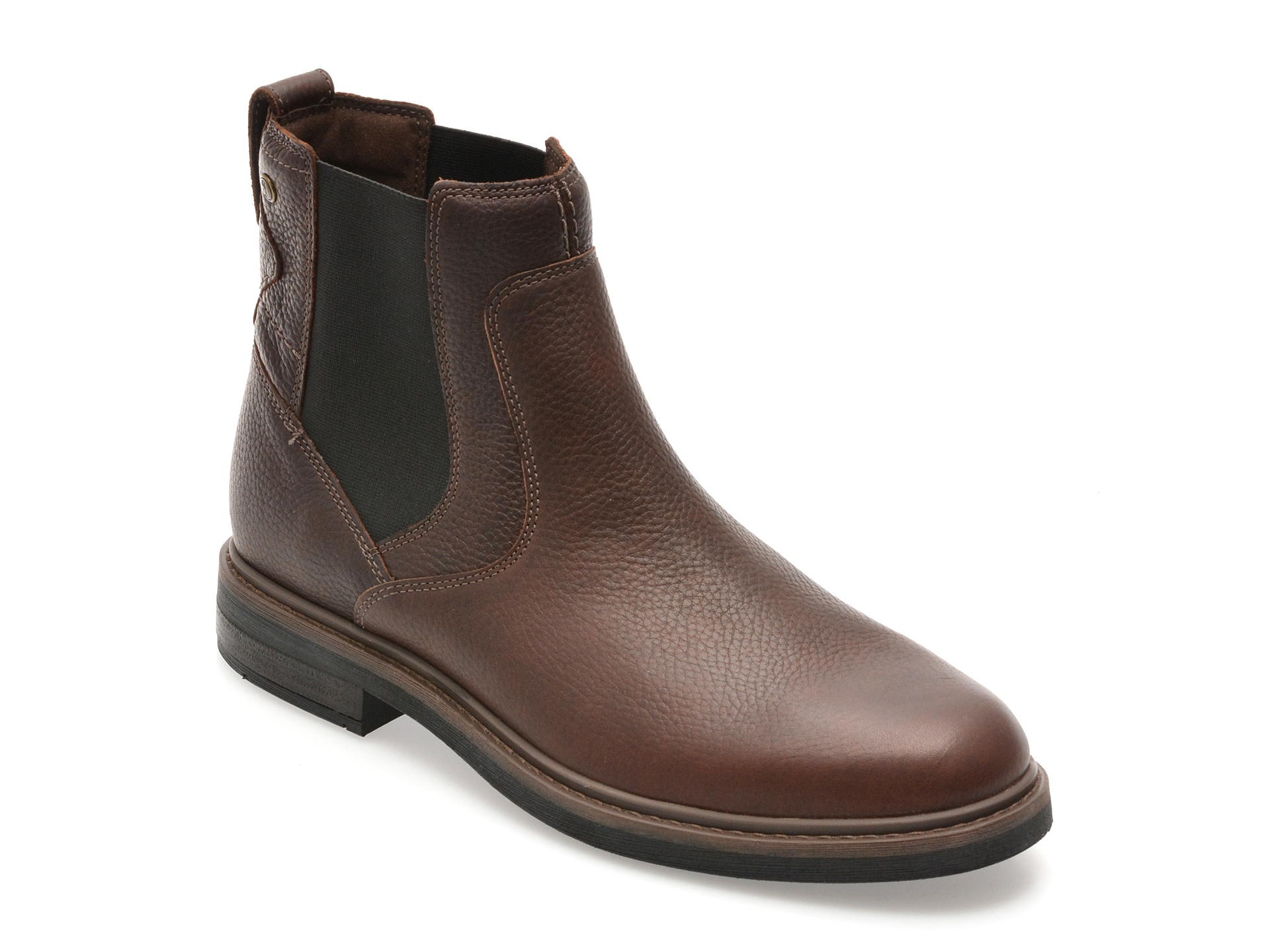 Ghete CLARKS maro, NEWFORD EASY, din piele naturala