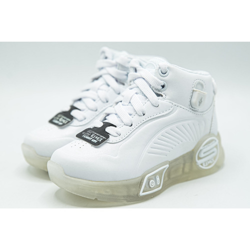 Ghete copii Skechers S-Lights Remix 310100L-WHT - poza 3