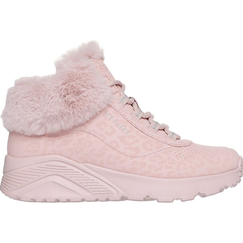 Ghete copii Skechers Uno Lite - Cozy Leopard 310362L-BLSH - poza 3