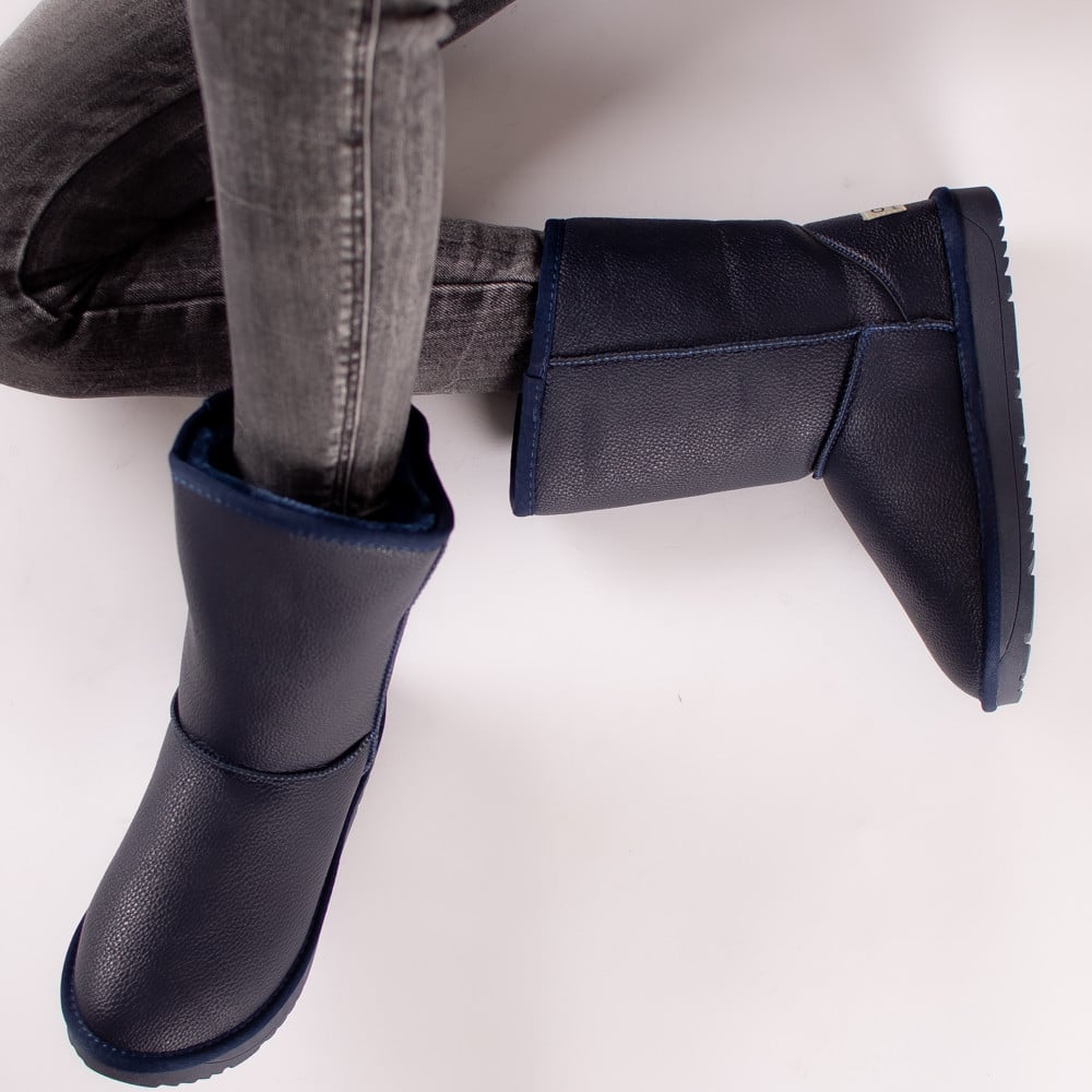 Ghete dama bleumarin imblanite piele ecologica karina - poza 3