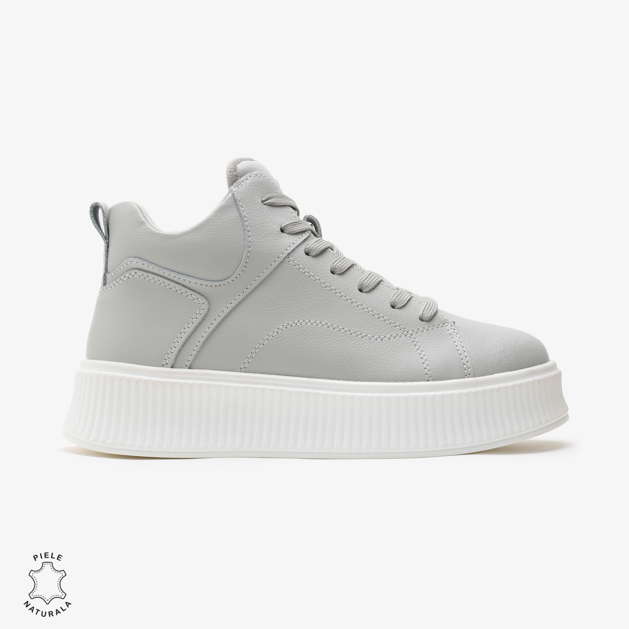 Ghete dama din Piele Naturala CRL0648 GRI