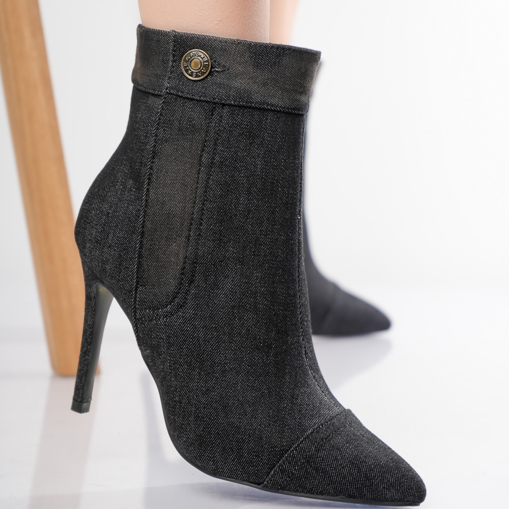 Ghete dama Negre din Textil-Blug Lonya - poza 4
