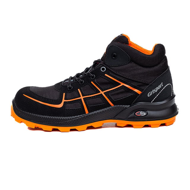 Ghete de lucru Grisport Cheralite Negru - Black/Orange - poza 1