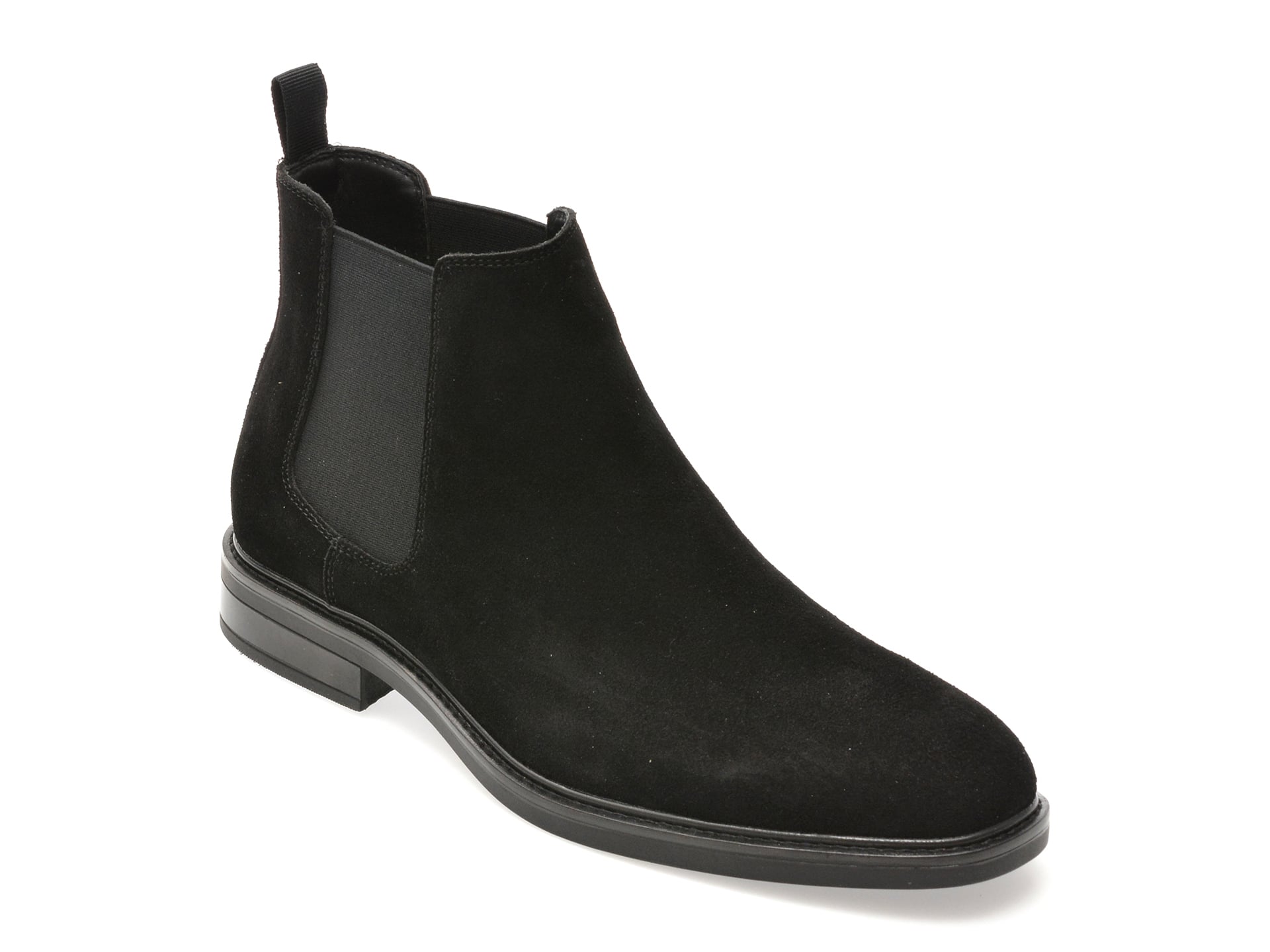 Ghete elegante ALDO negre, GIO 001, din piele intoarsa