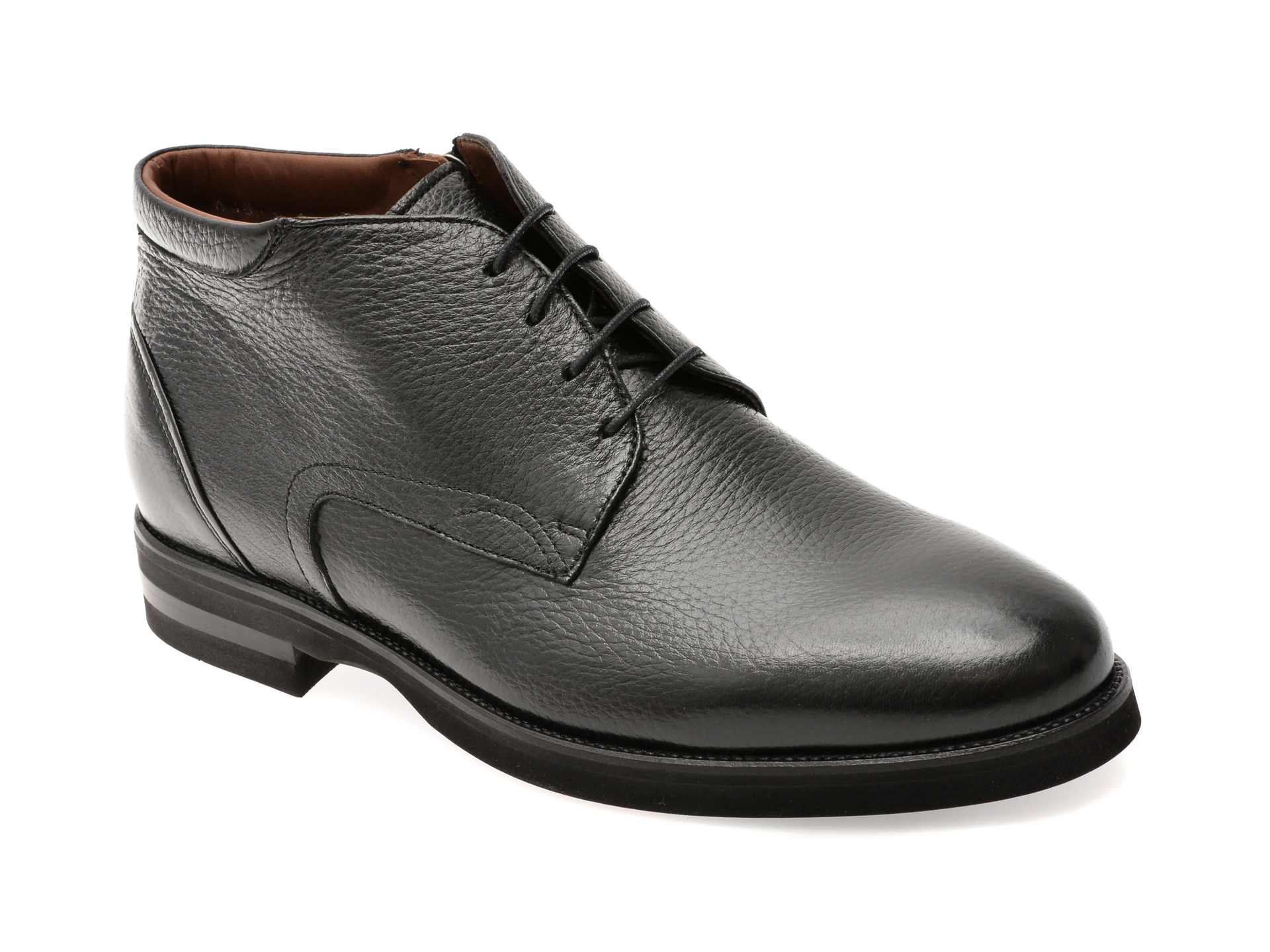 Ghete elegante LE COLONEL negre, 63888, din piele naturala