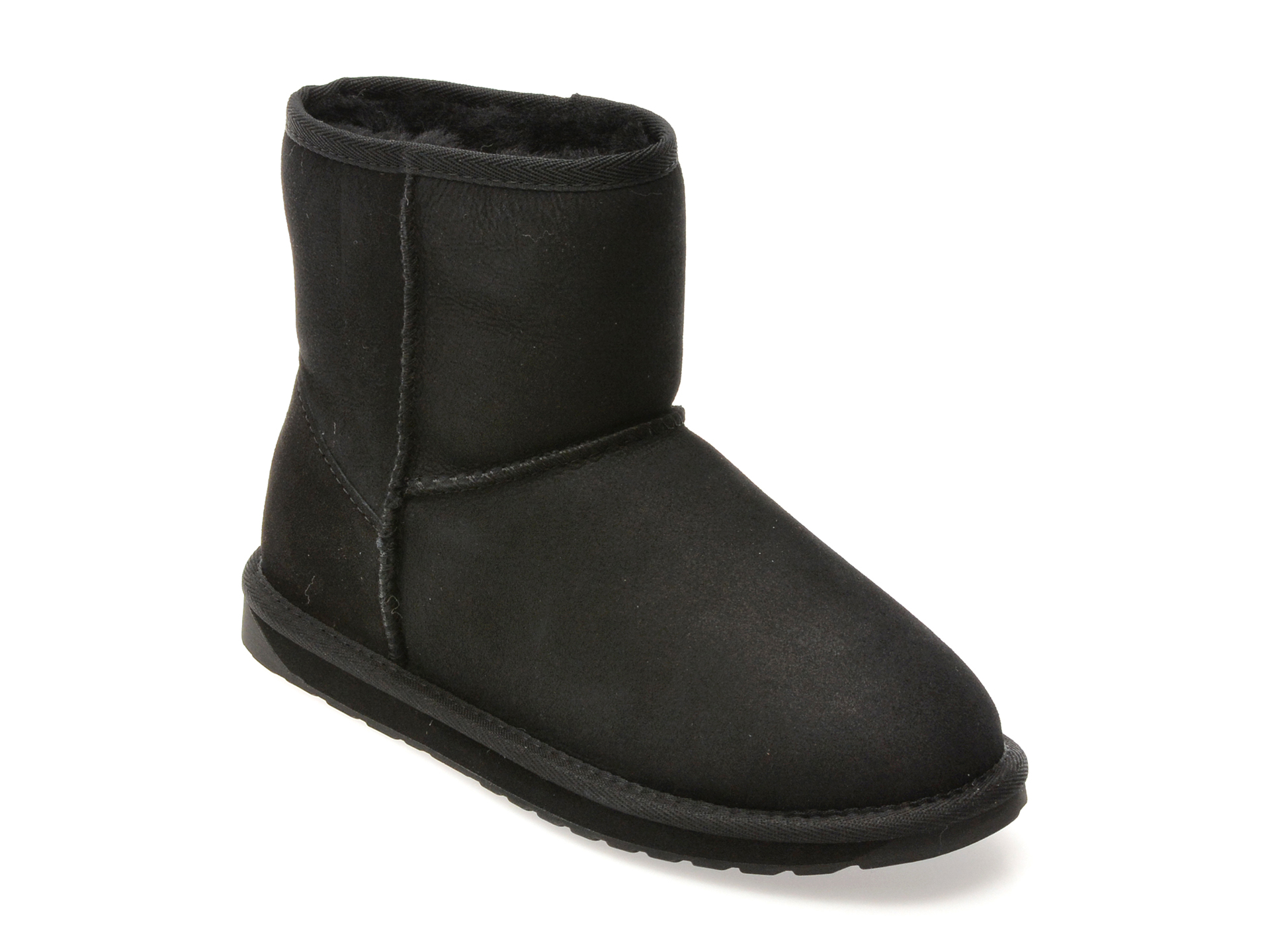 Ghete EMU negre, STINGER MINI, din piele intoarsa