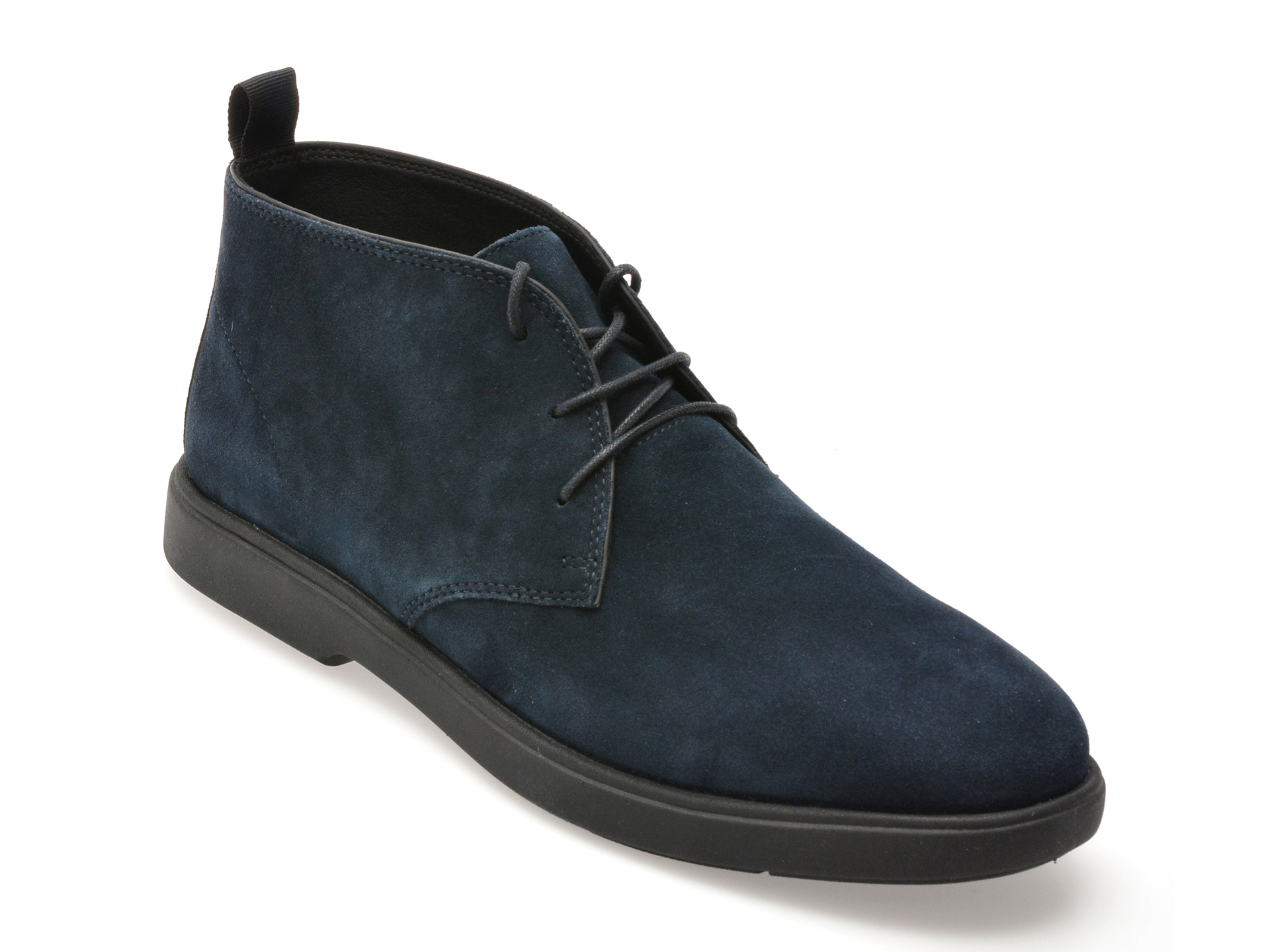 Ghete GEOX bleumarin, U56LAD, din piele intoarsa