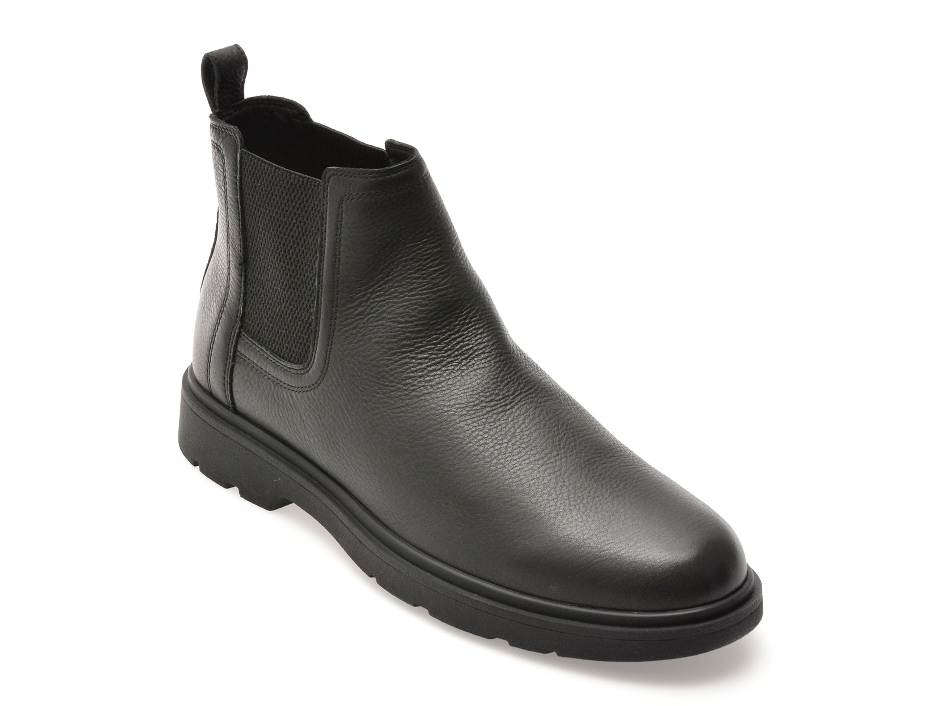 Ghete GEOX negre, U36D1C, din piele naturala