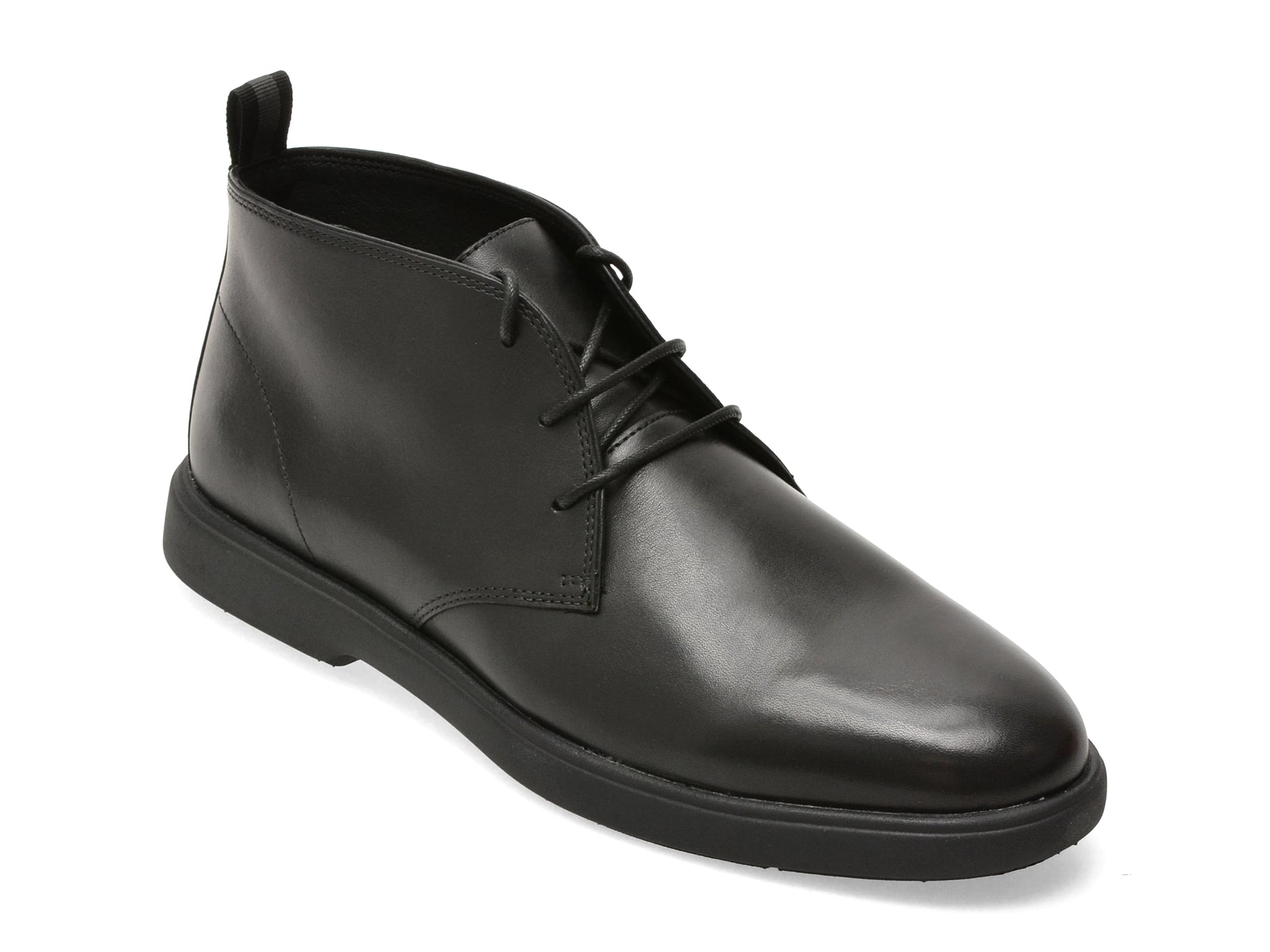 Ghete GEOX negre, U56LAD, din piele naturala