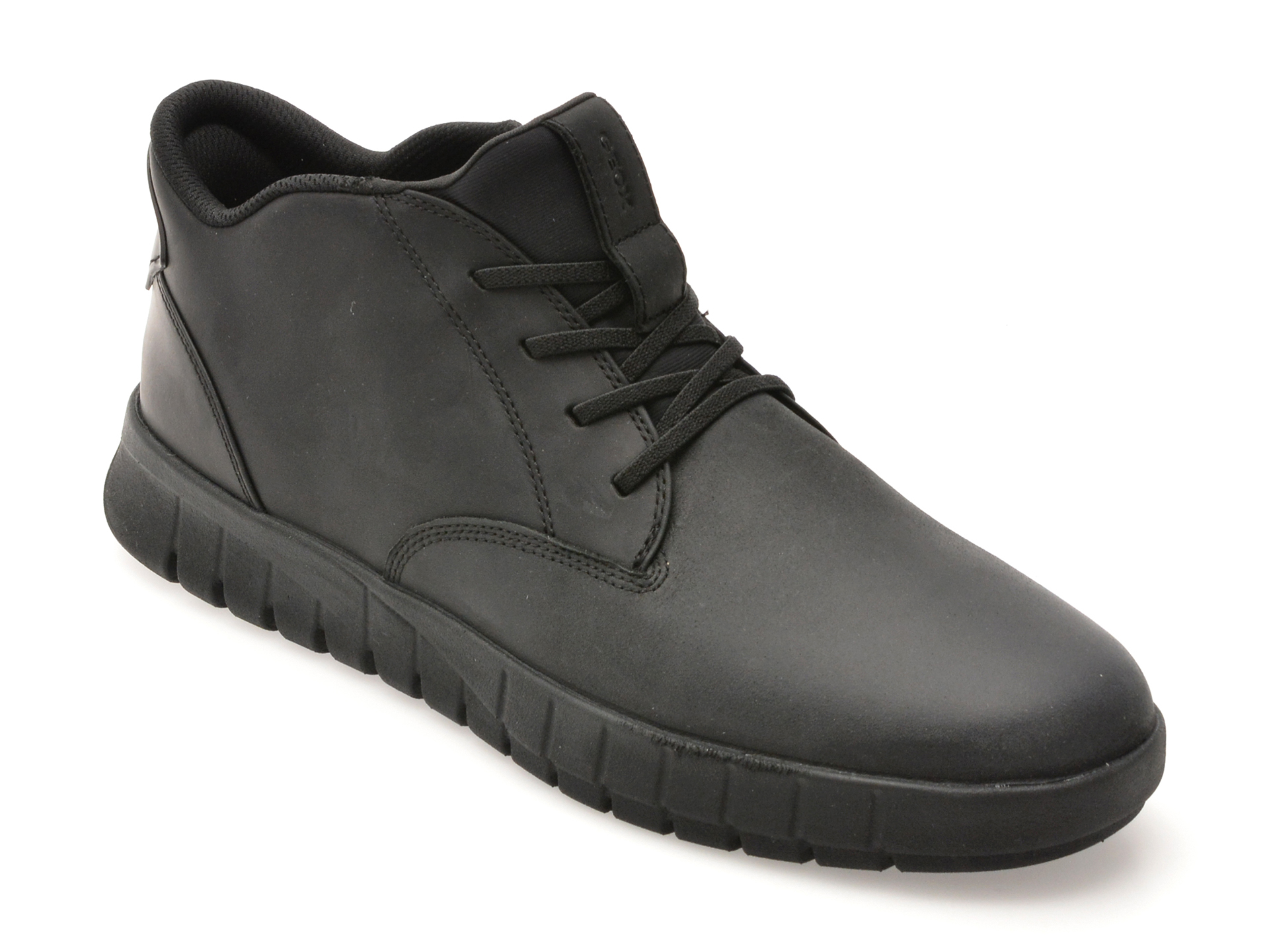 Ghete GEOX negre, U56MAB, din piele naturala