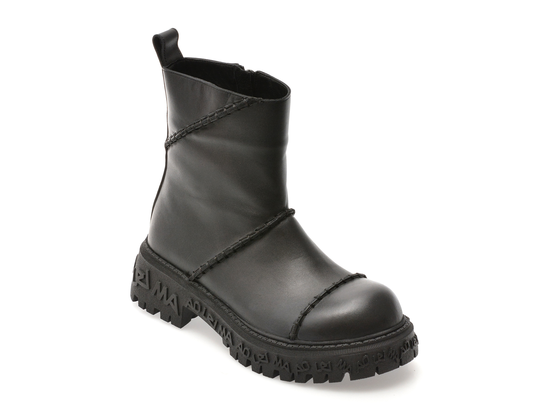 Ghete GRYXX negre, 208315, din piele naturala