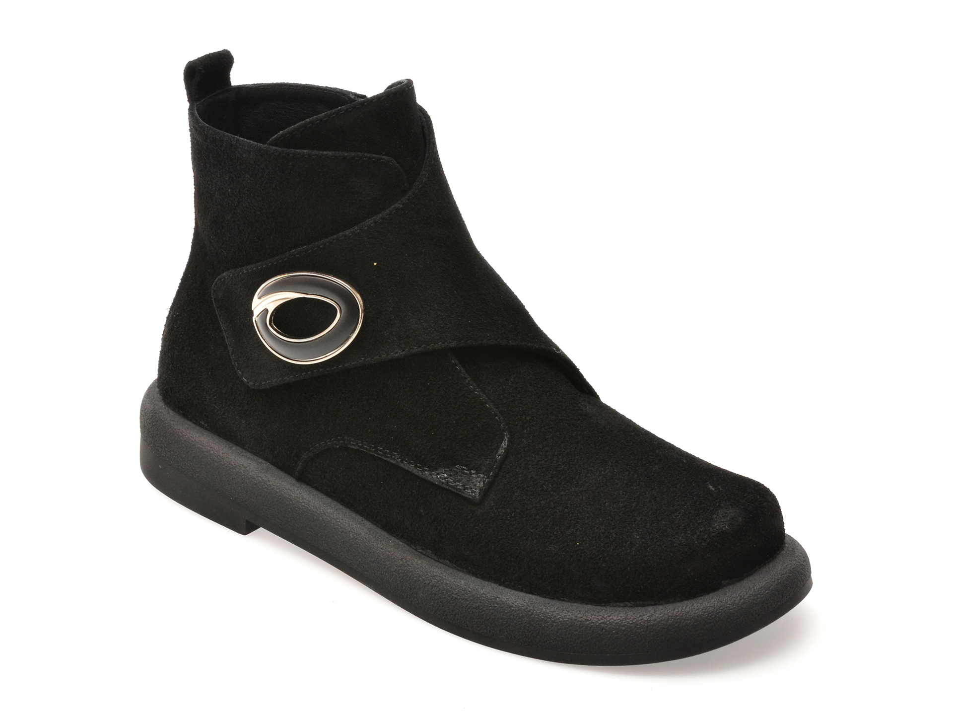 Ghete GRYXX negre, 213013, din piele intoarsa
