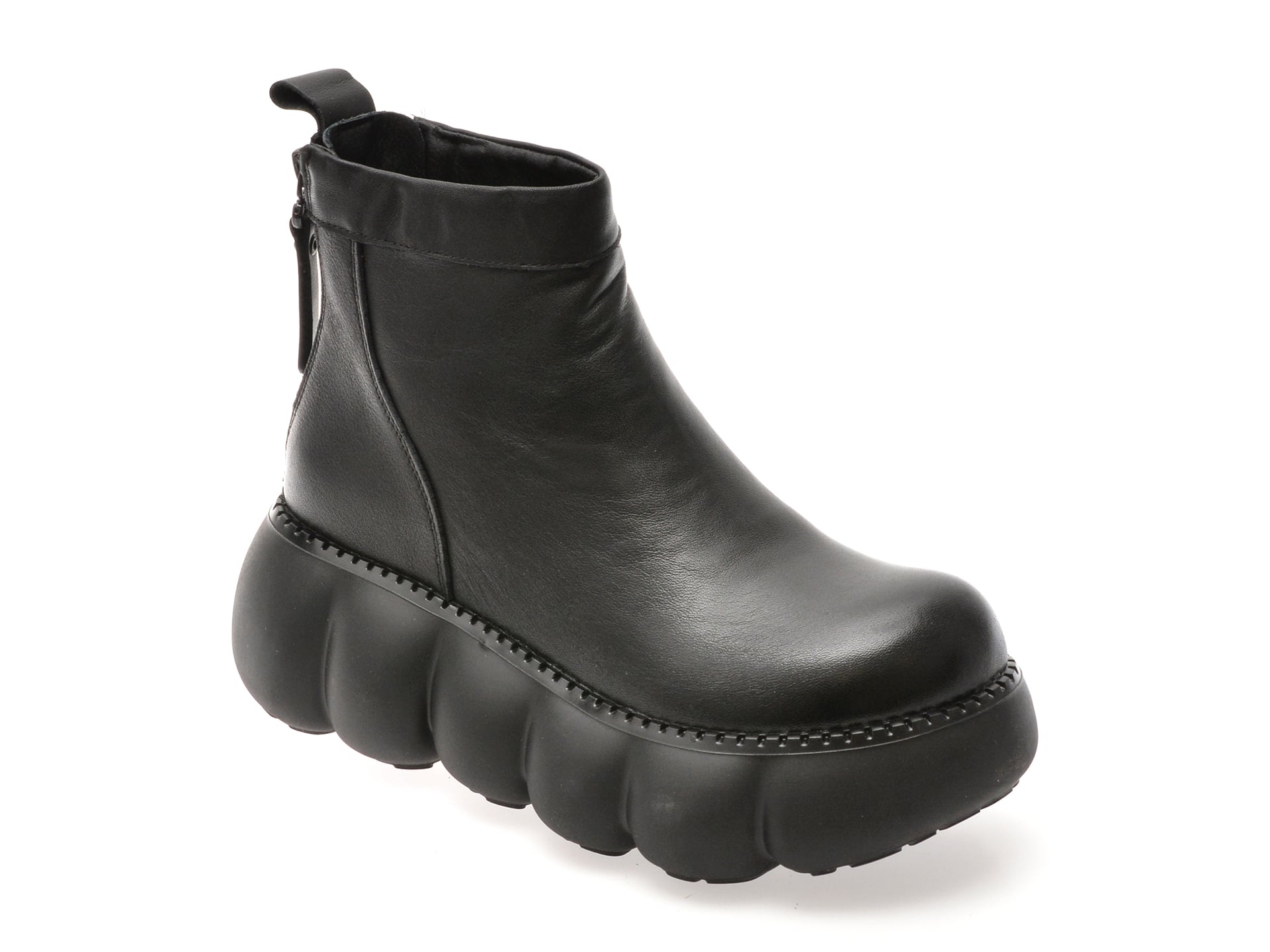 Ghete GRYXX negre, 2655, din piele naturala