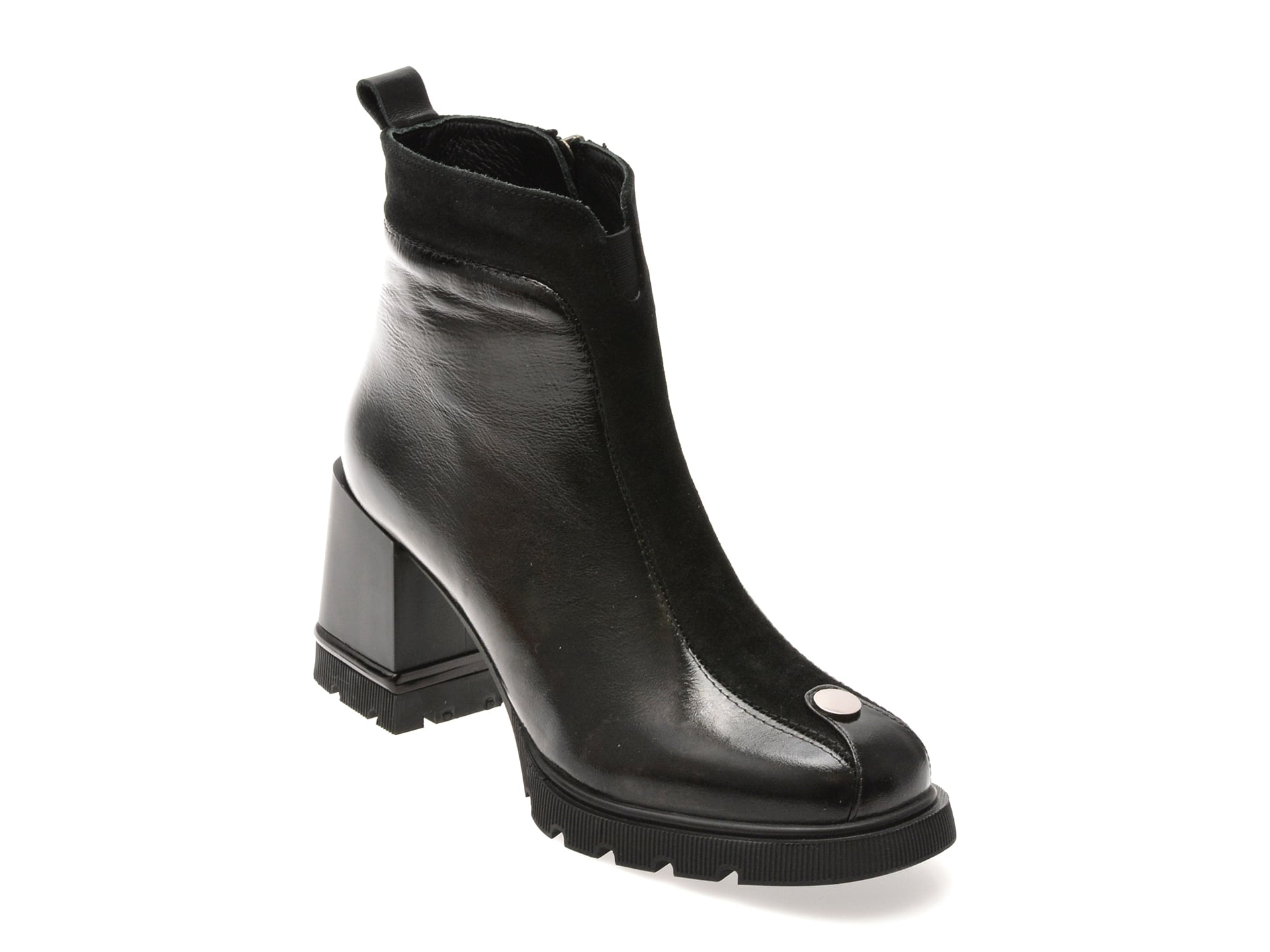 Ghete GRYXX negre, 3531631, din piele naturala lacuita