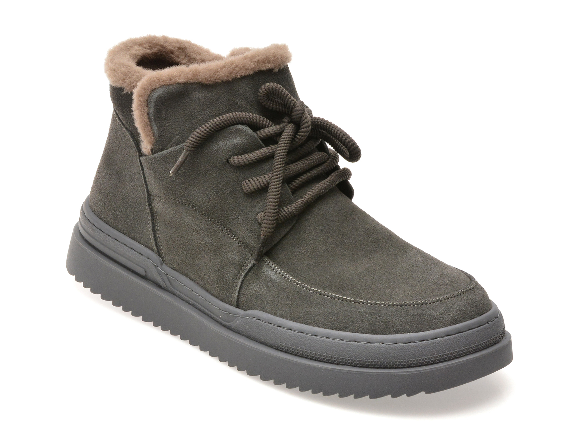 Ghete GRYXX negre, 36001, din piele intoarsa