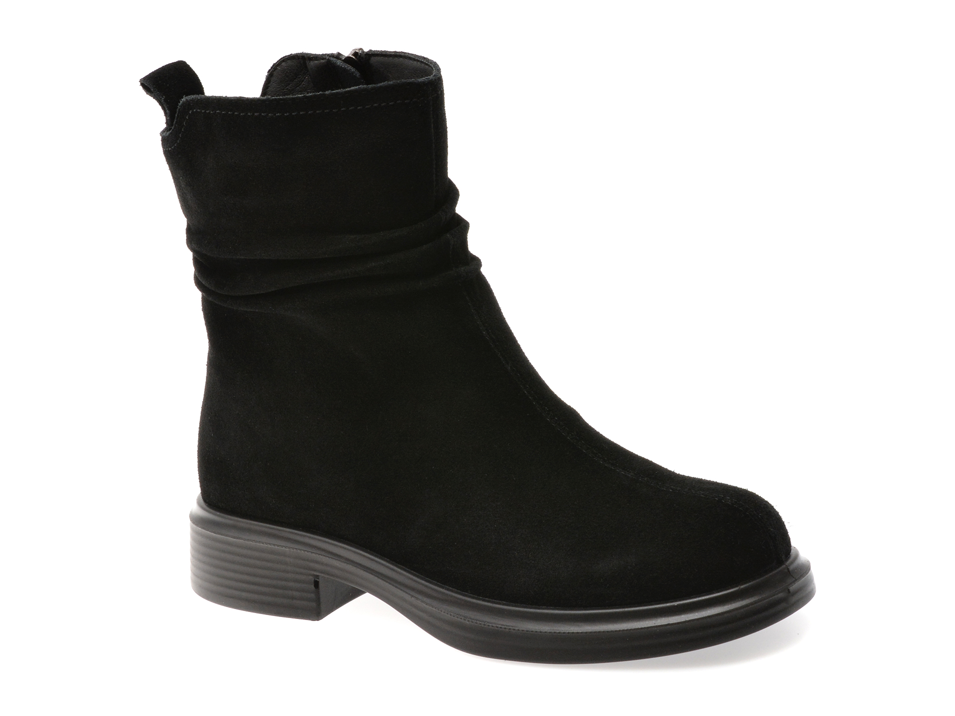 Ghete GRYXX negre, 5103NA, din piele intoarsa