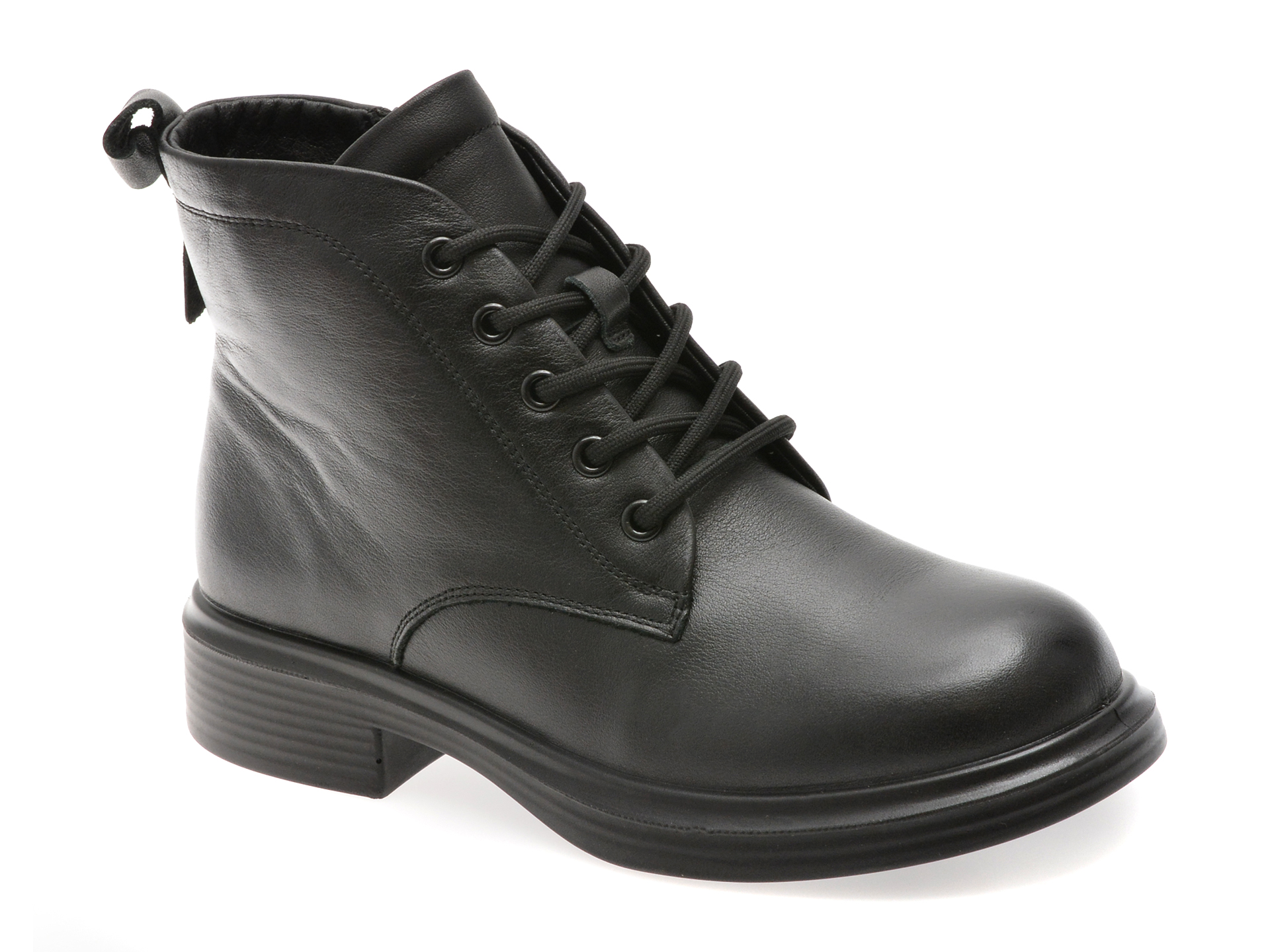 Ghete GRYXX negre, 5104, din piele naturala