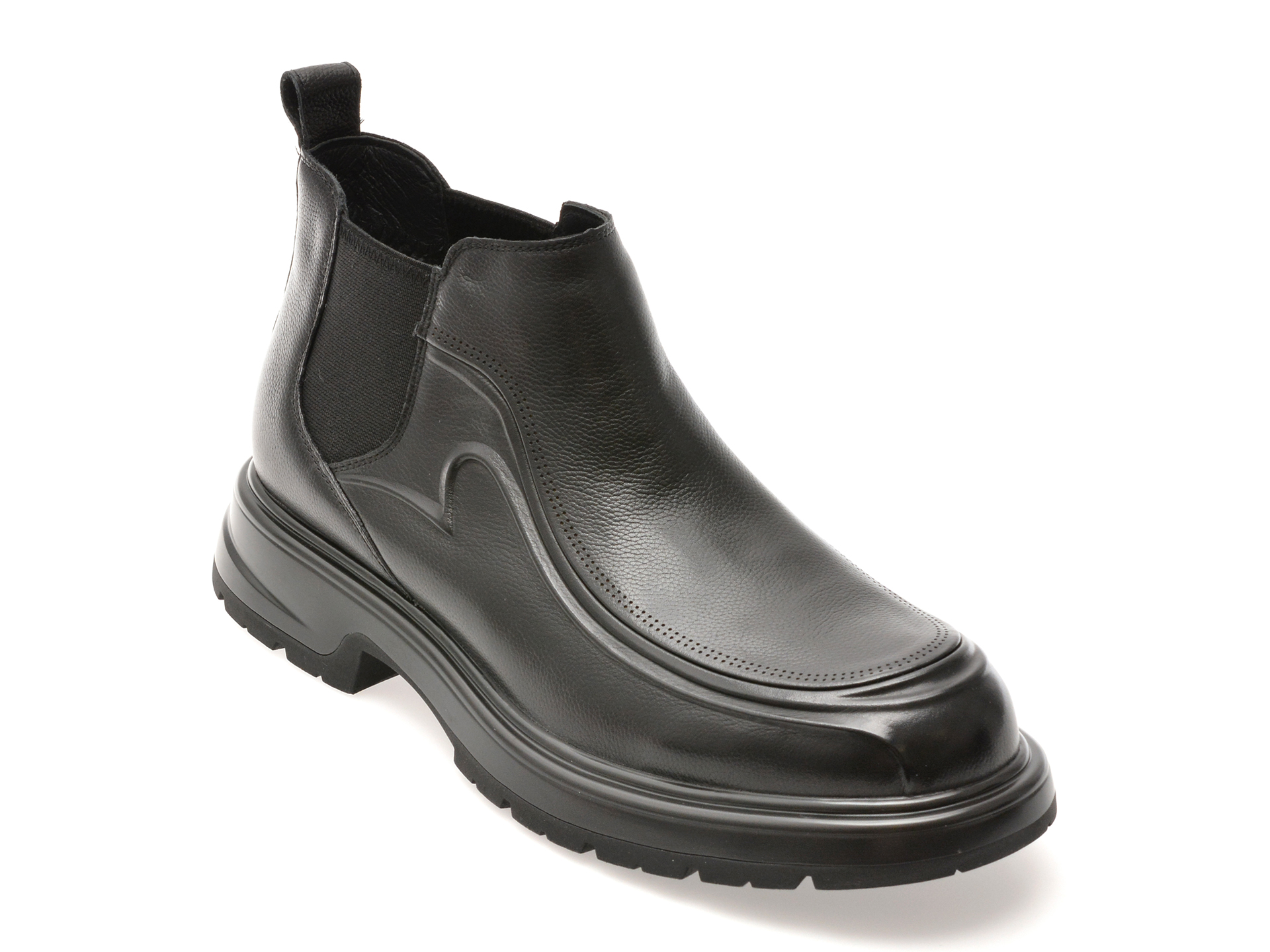 Ghete GRYXX negre, 51878, din piele naturala
