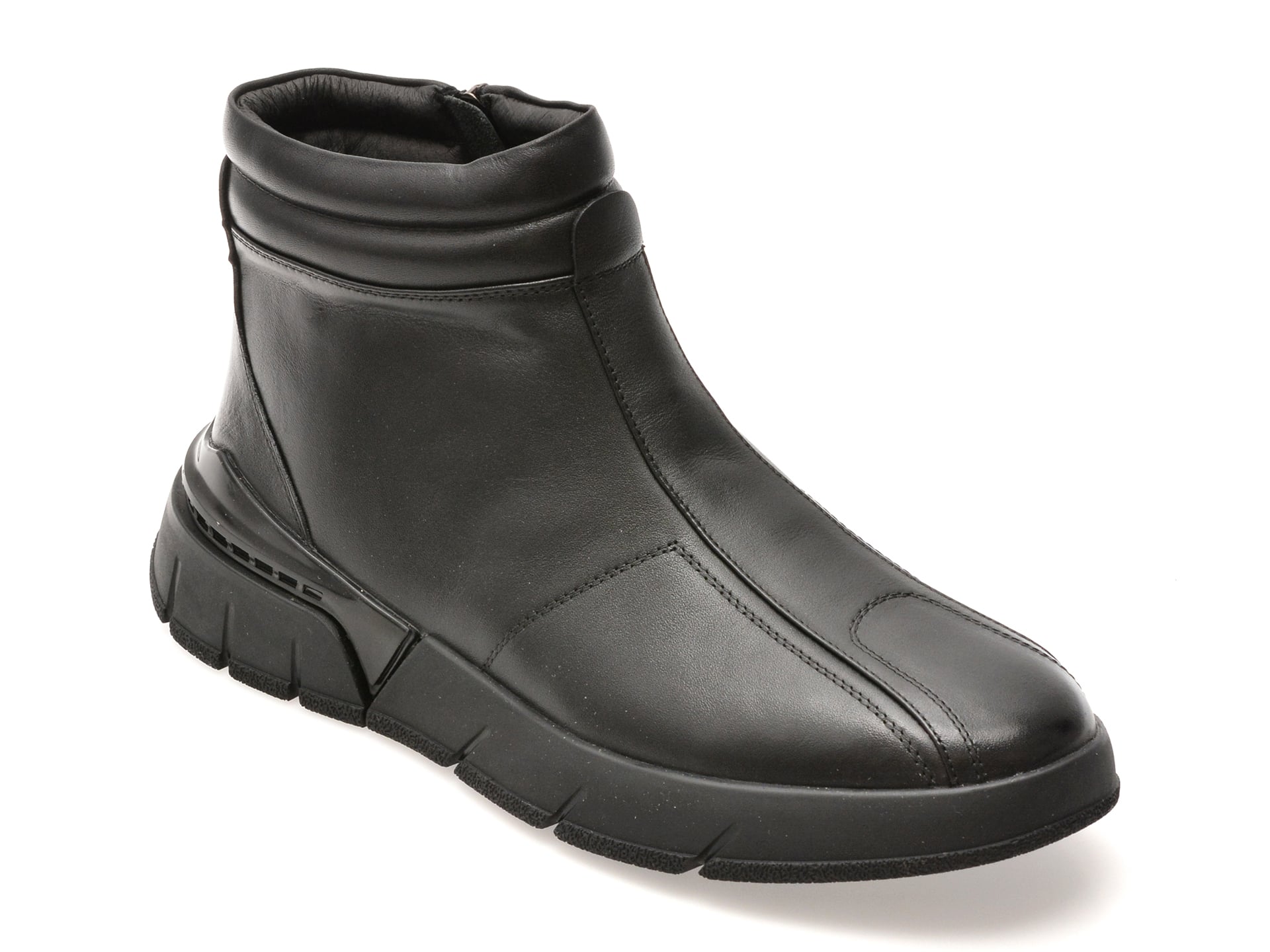 Ghete GRYXX negre, 58380, din piele naturala
