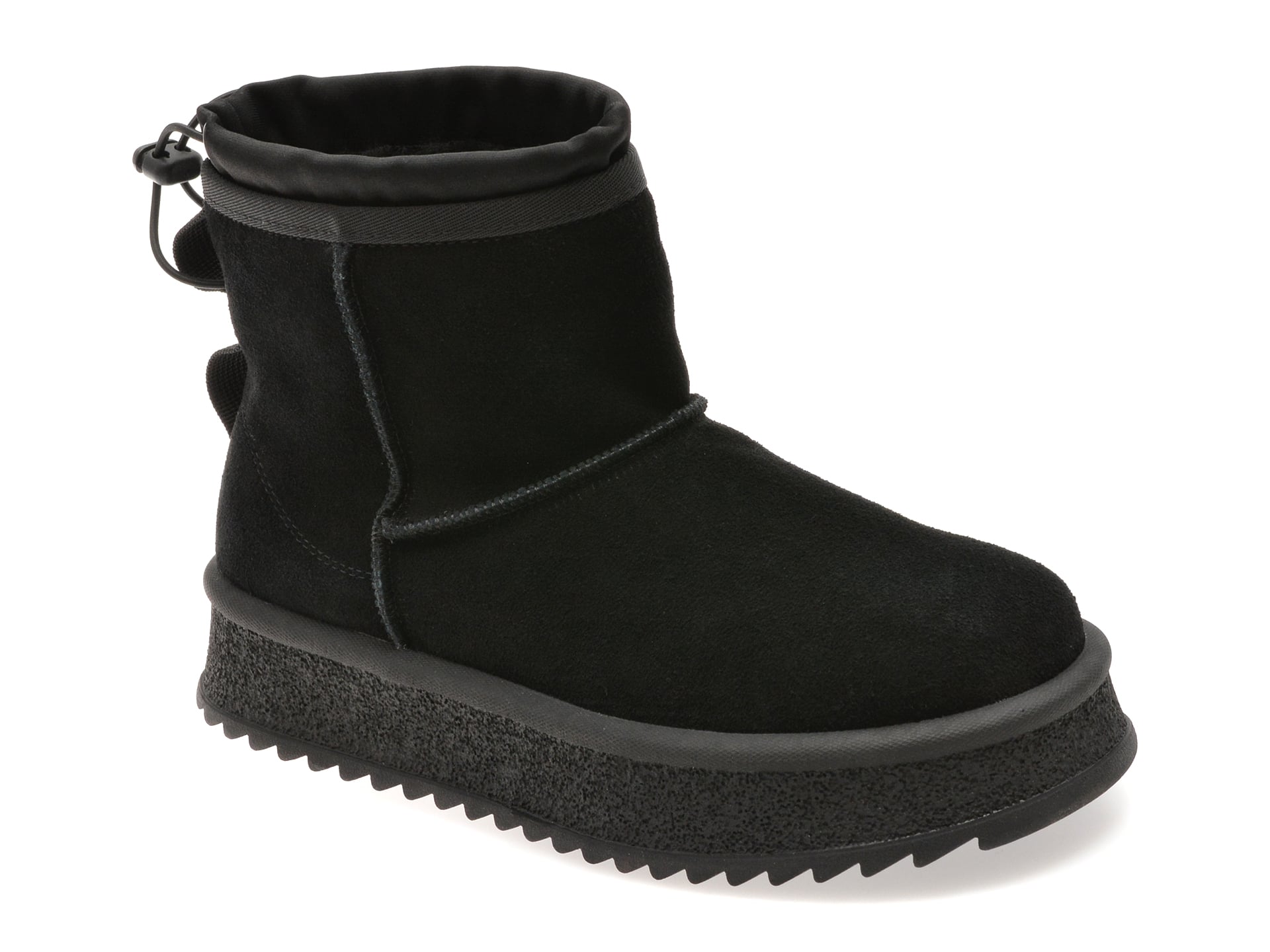 Ghete GRYXX negre, 8767, din piele intoarsa