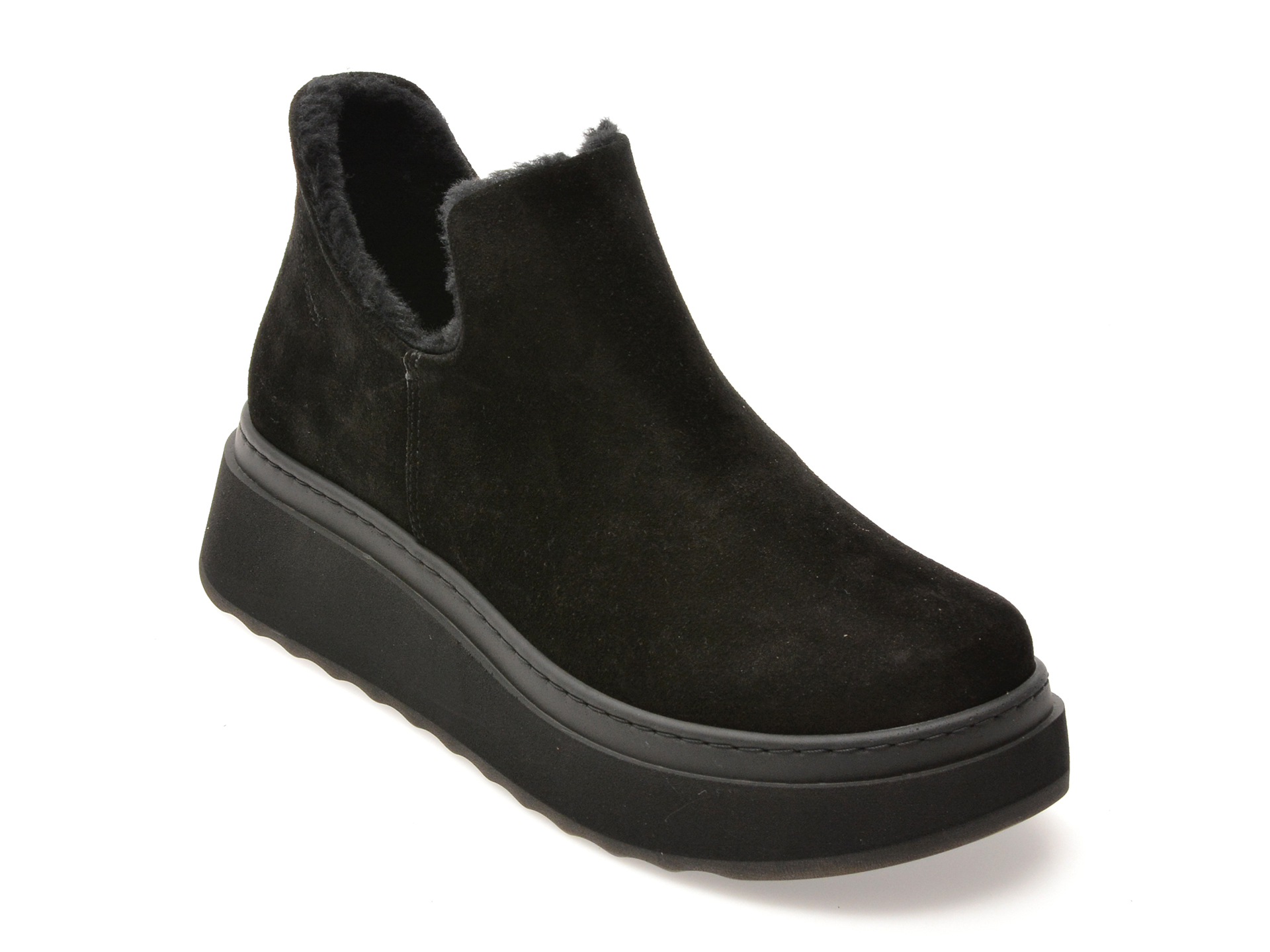 Ghete GRYXX negre, 91724, din piele intoarsa