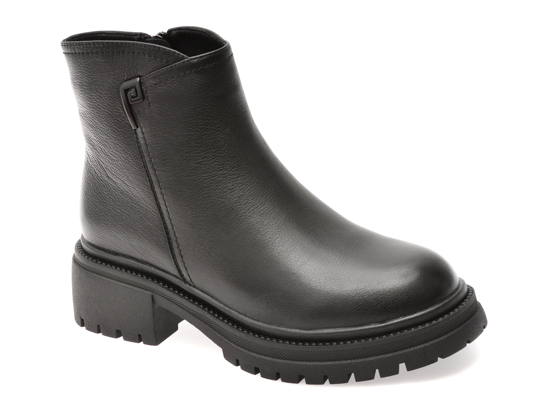 Ghete GRYXX negre, DX83515, din piele naturala