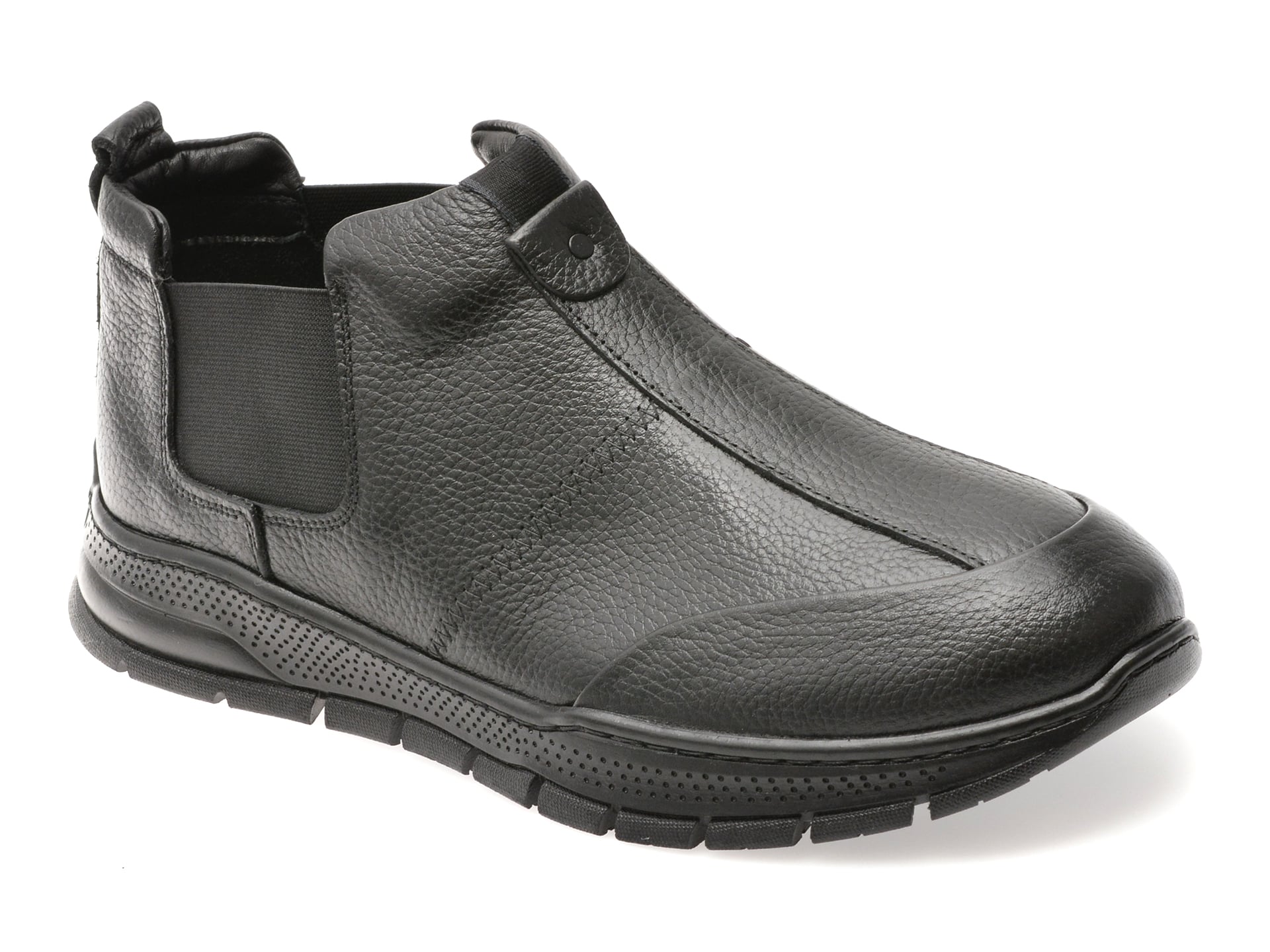Ghete GRYXX negre, HS084, din piele naturala