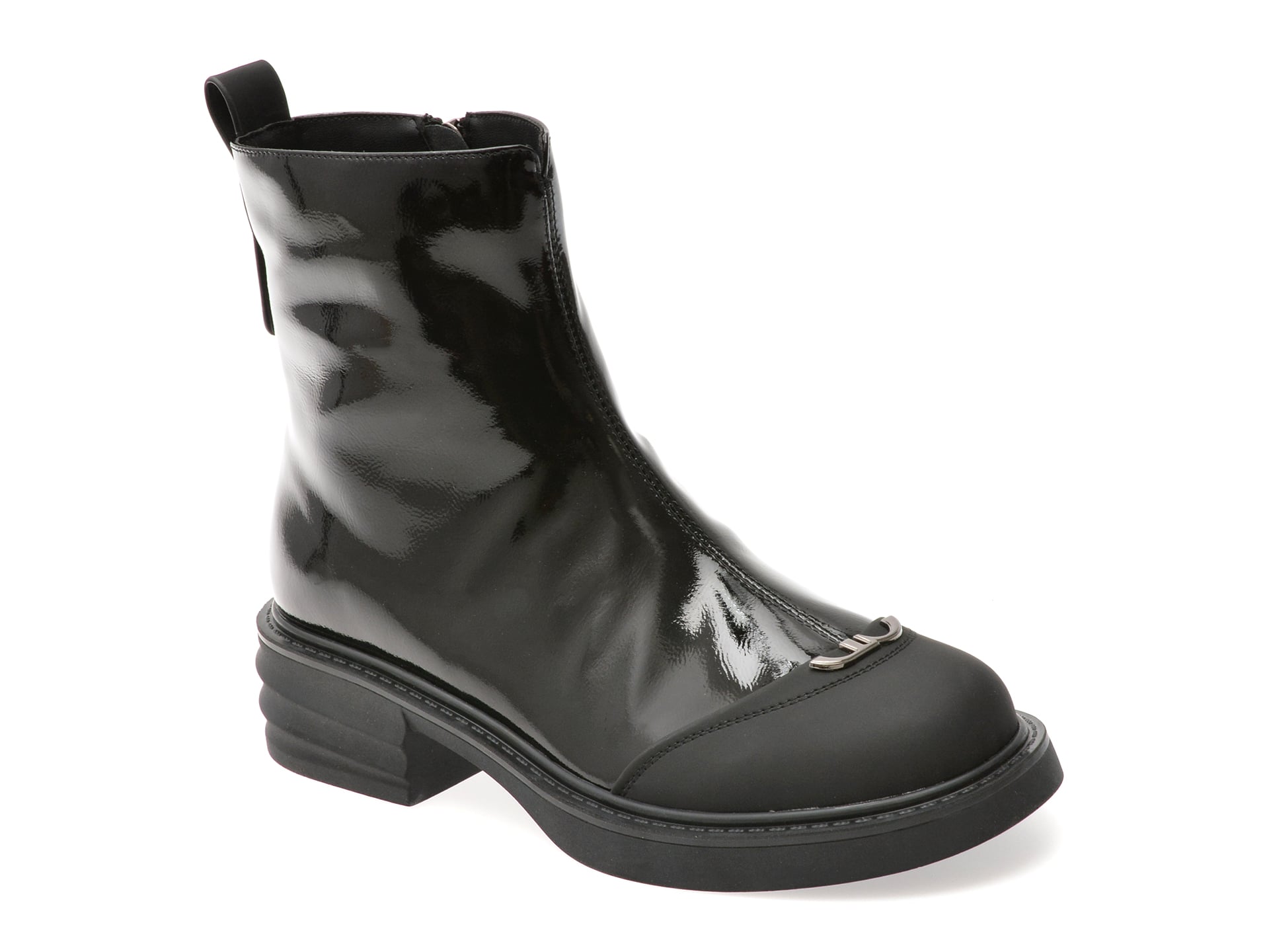 Ghete GRYXX negre, M67B, din piele naturala lacuita