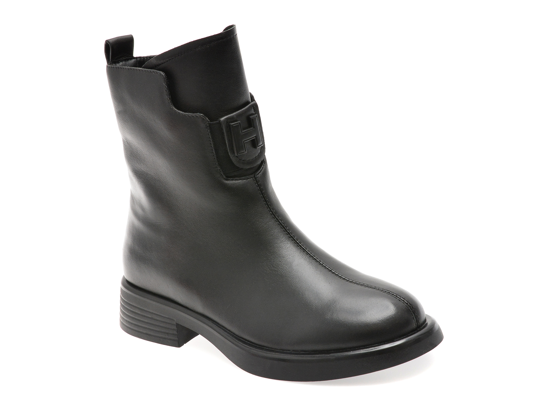 Ghete GRYXX negre, MX01547, din piele naturala