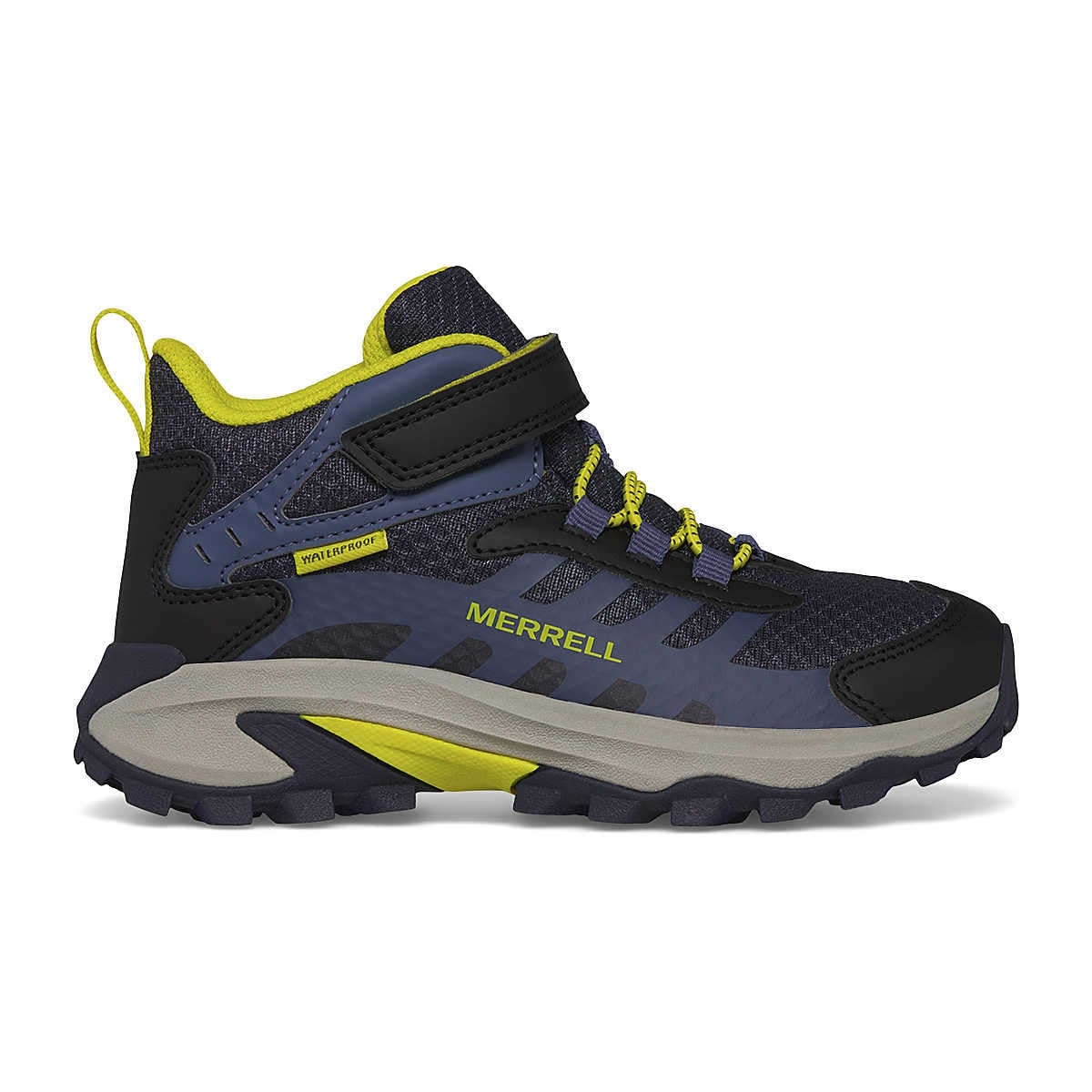 Ghete Merrell Moab Speed Mid 2 A/C Waterproof Kids Albastru - Navy - poza 1